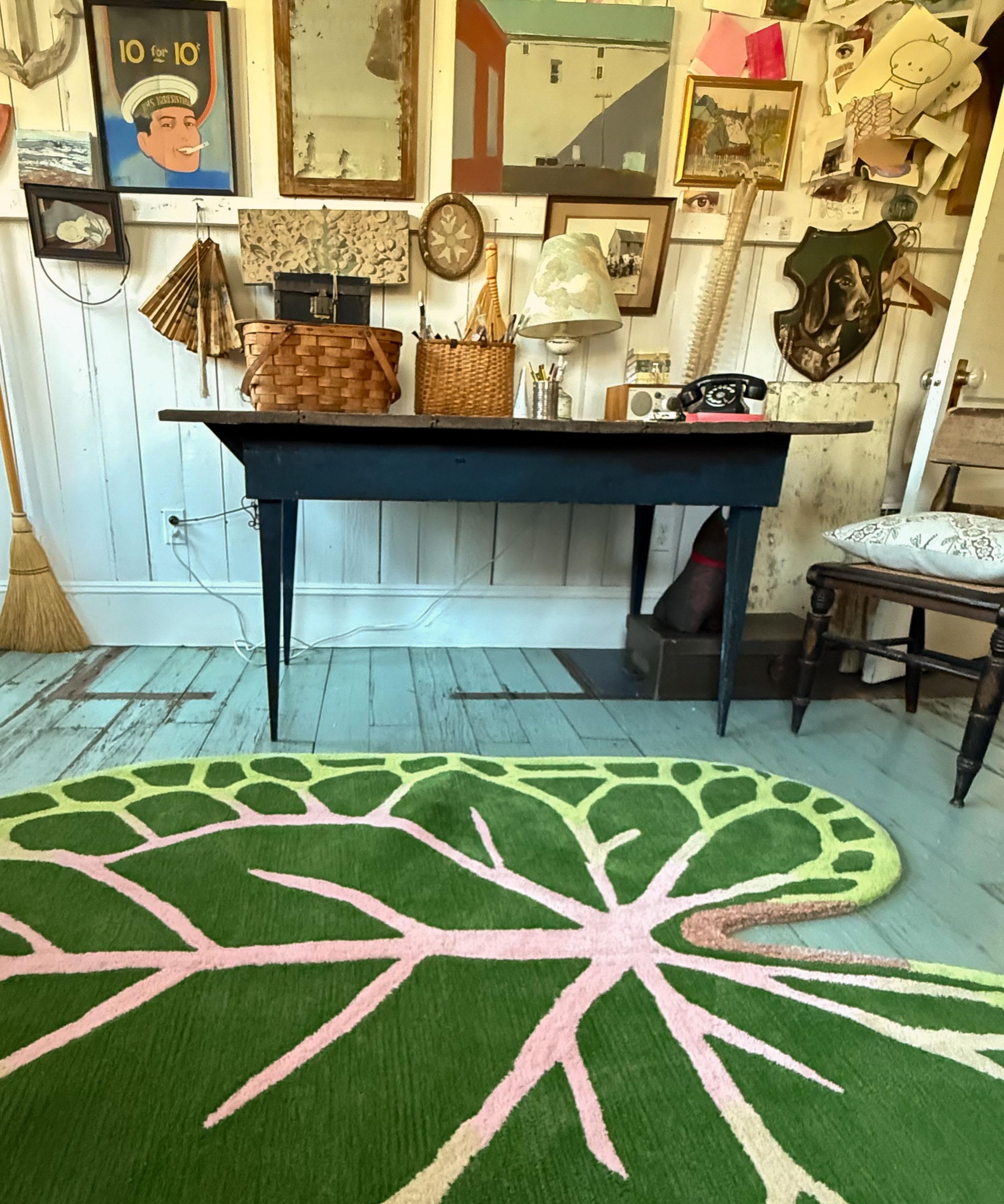 Doing Goods - x John Derian African Mask Leaf Rug image number 2