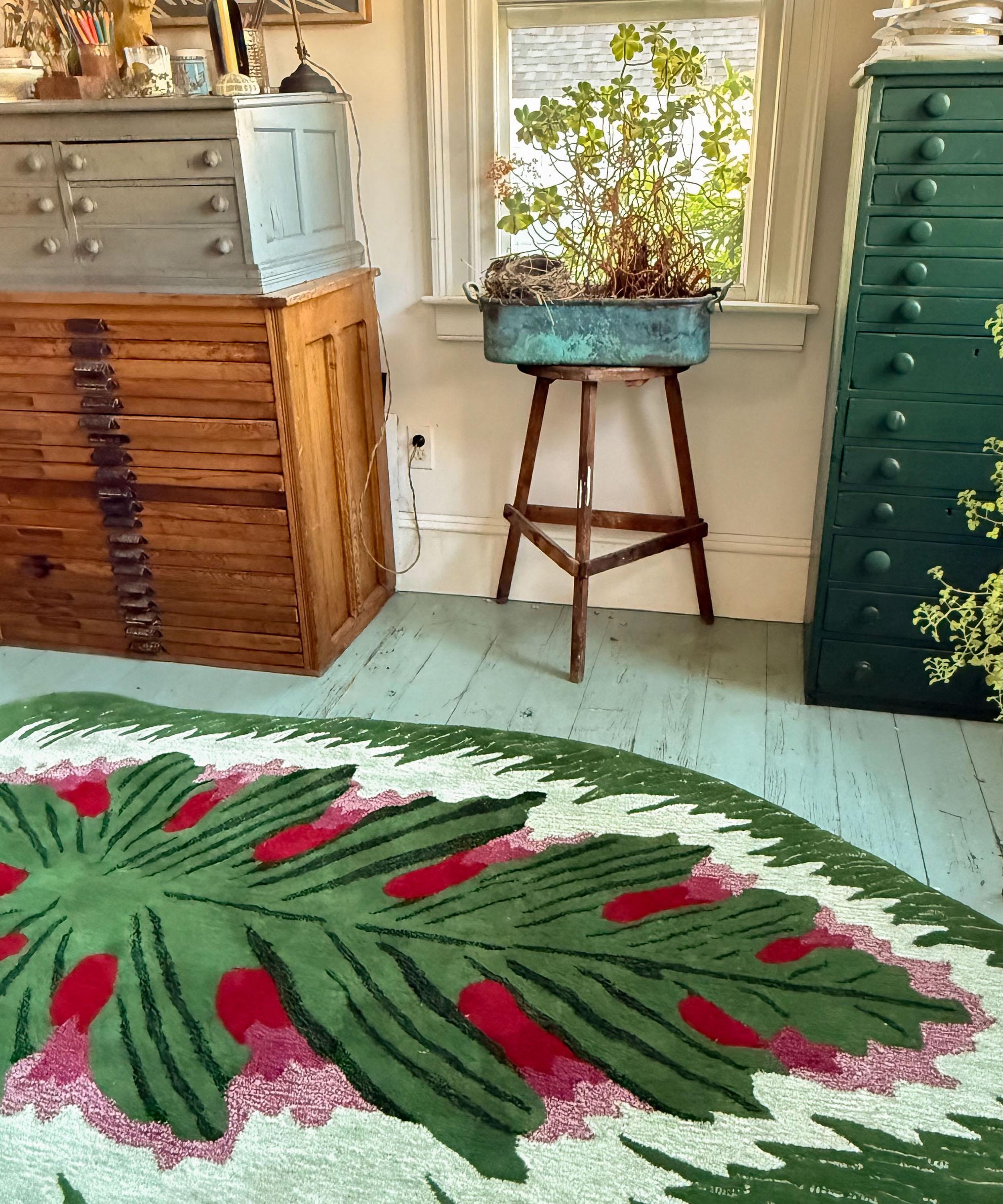 Doing Goods - x John Derian Elephant Ear Leaf Rug image number 2