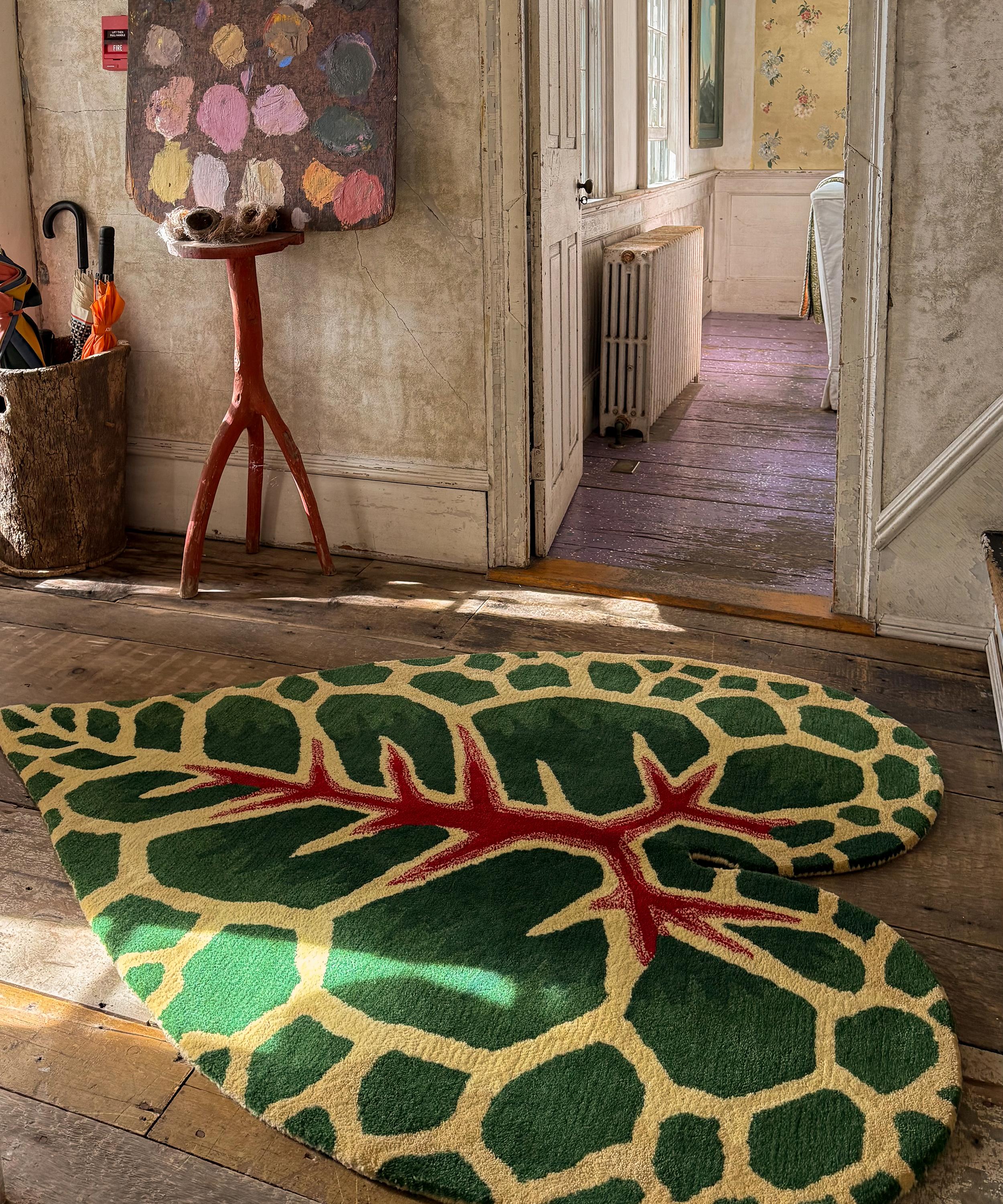 Doing Goods - x John Derian Garden Croton Leaf Rug image number 2