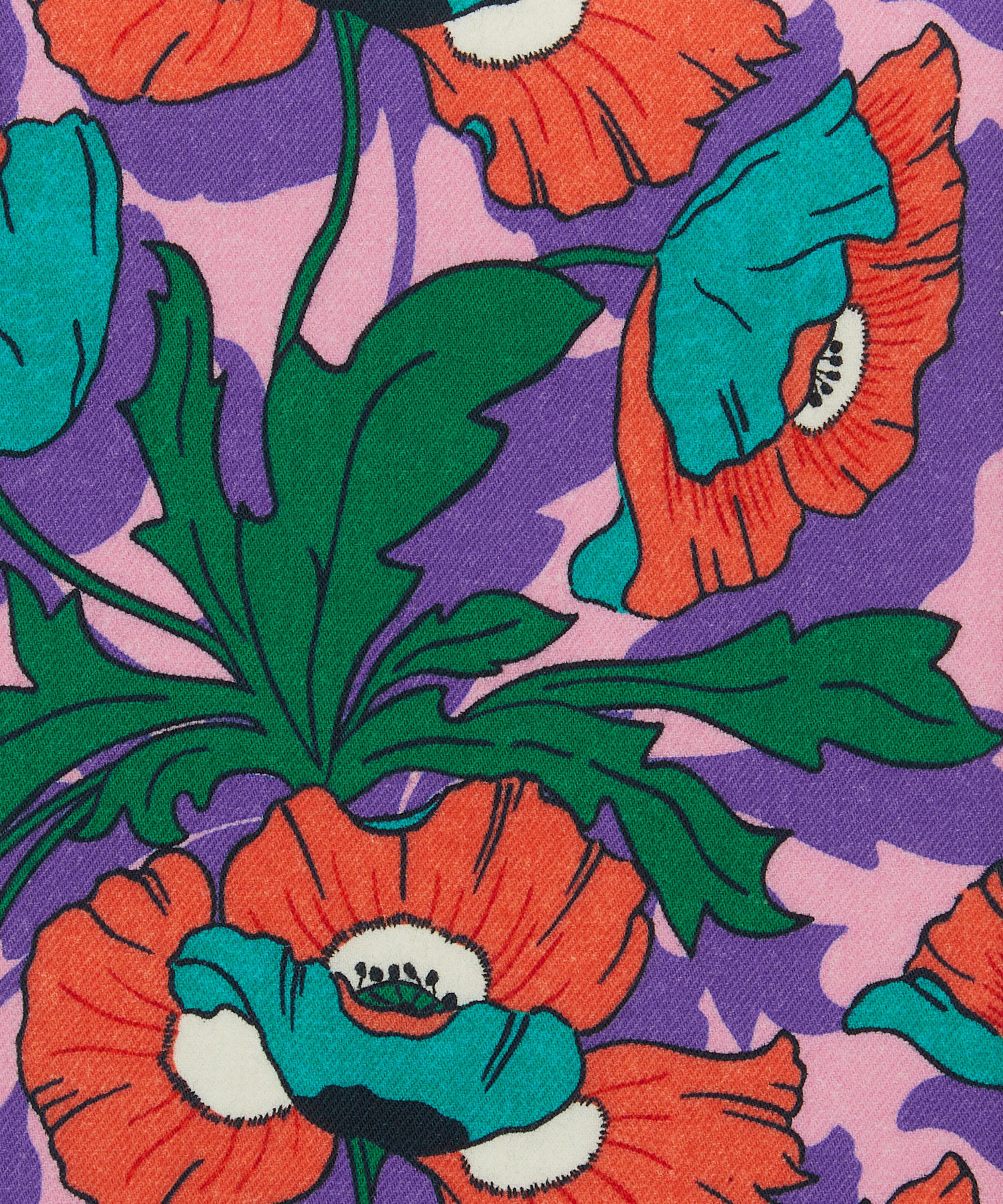 Liberty Fabrics - Butterfield Poppy Lilestone Wool