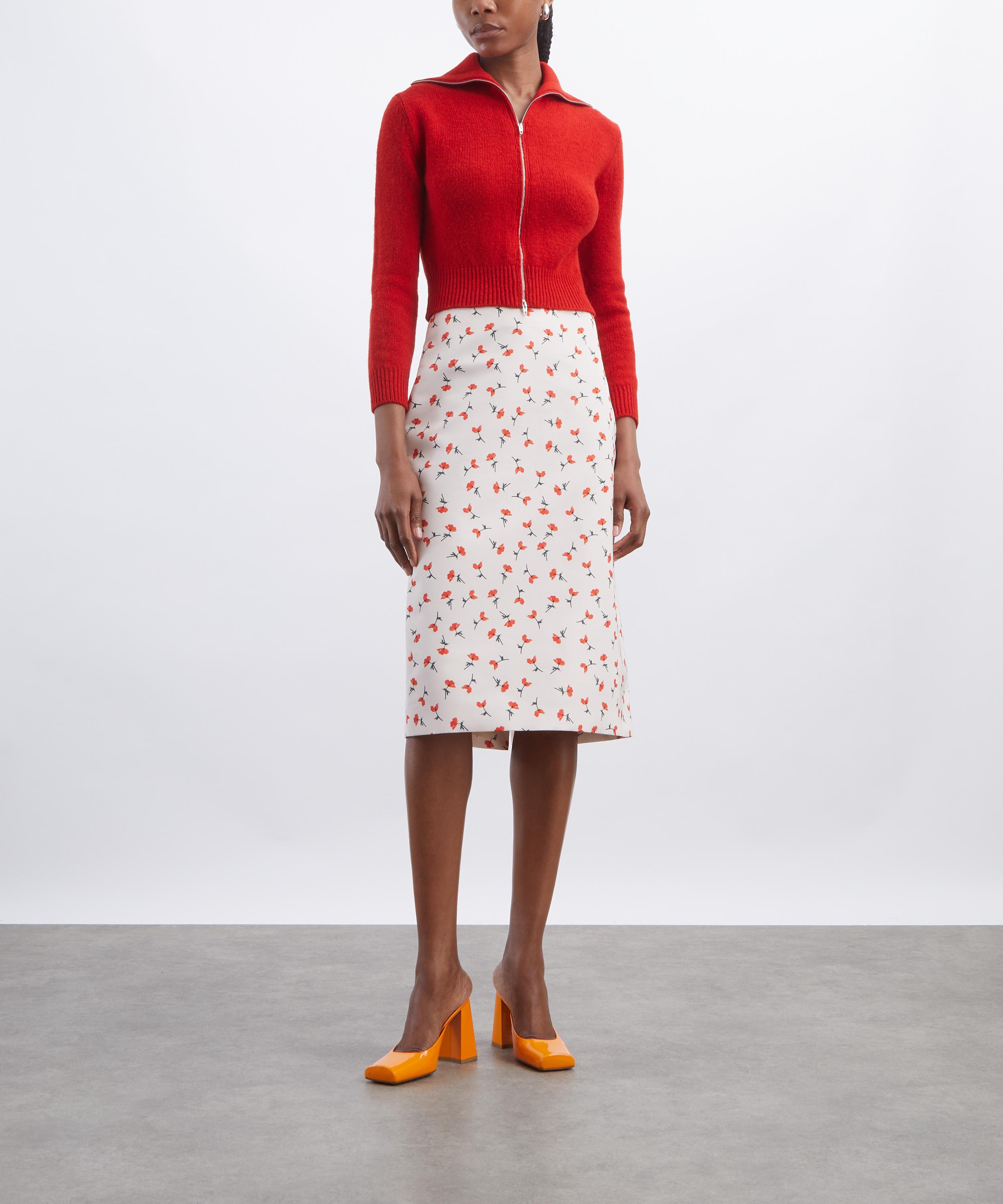 Jil Sander - Technical Organdy Printed Skirt image number 1