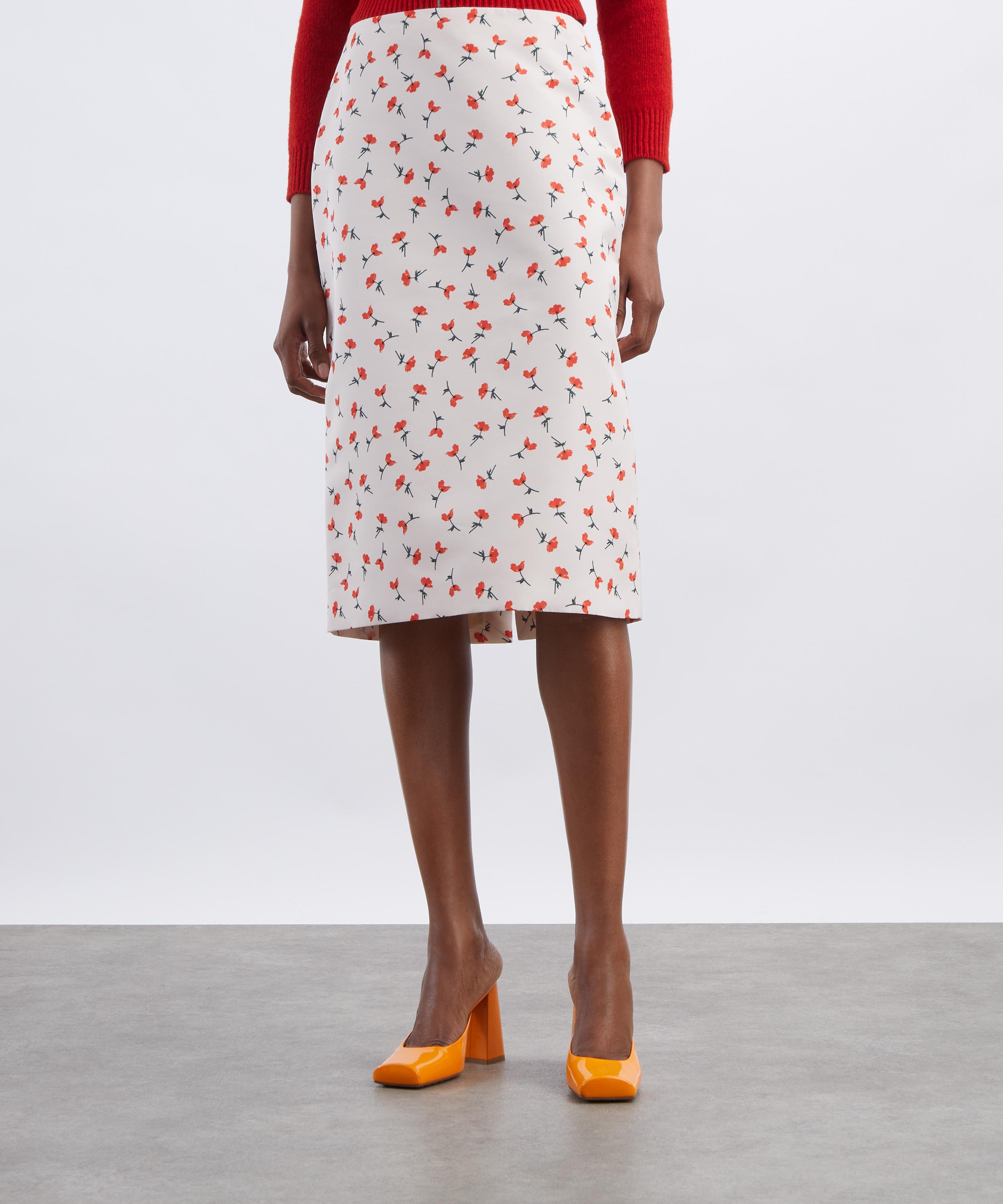 Jil Sander - Technical Organdy Printed Skirt image number 2
