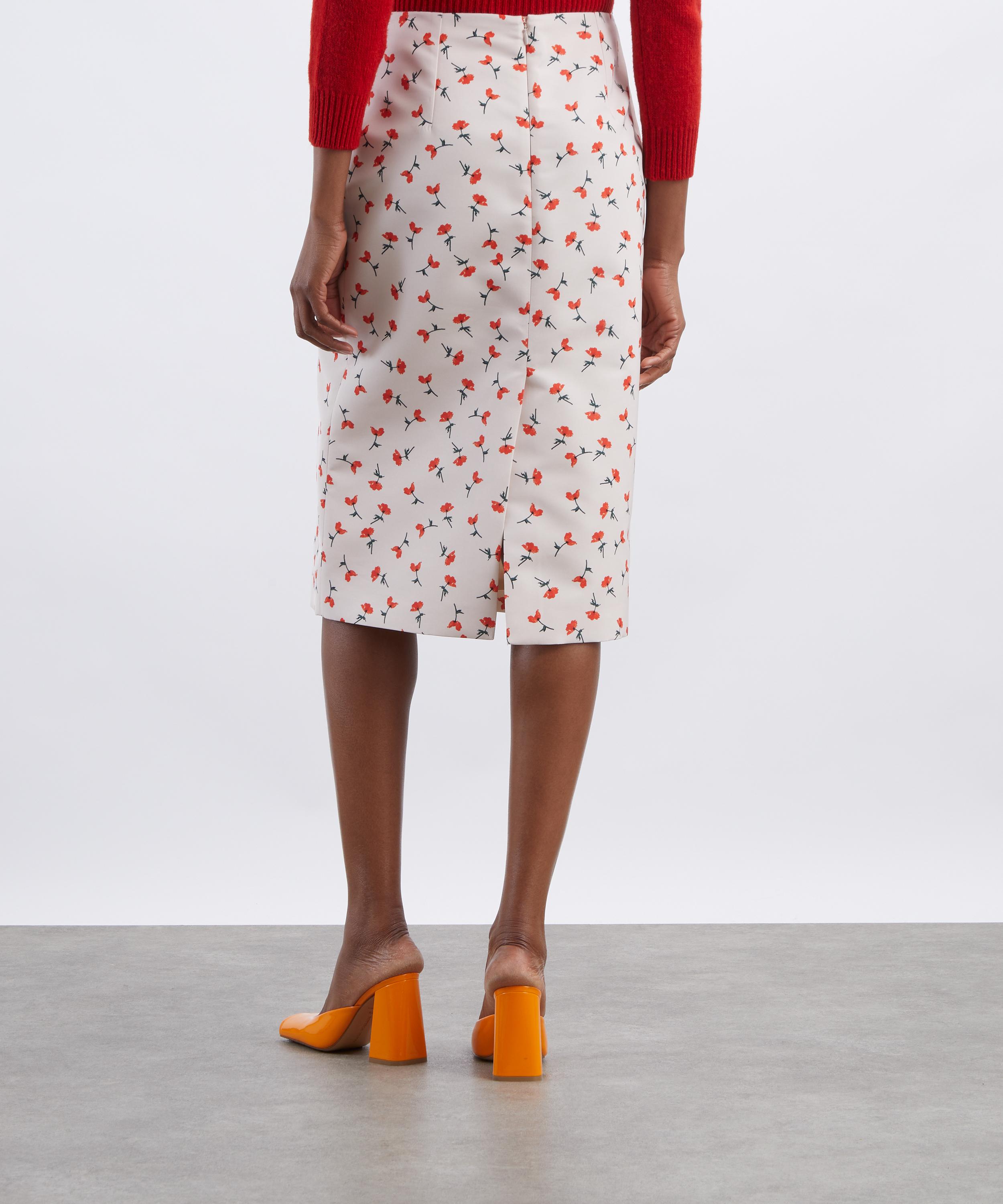 Jil Sander - Technical Organdy Printed Skirt image number 3