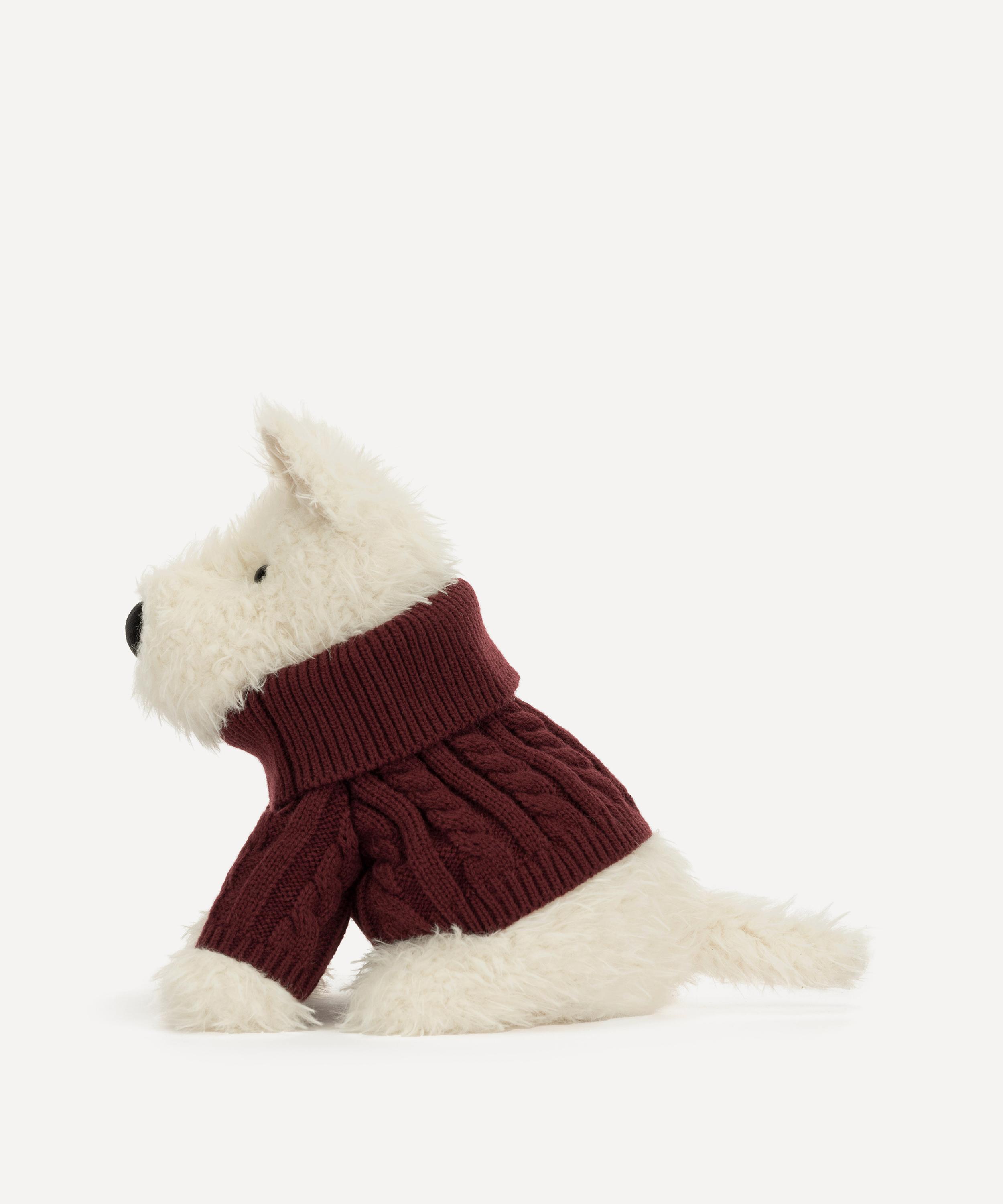 Jellycat - Munro Scottie Dog Winter Jumper Outfit Soft Toy image number 2
