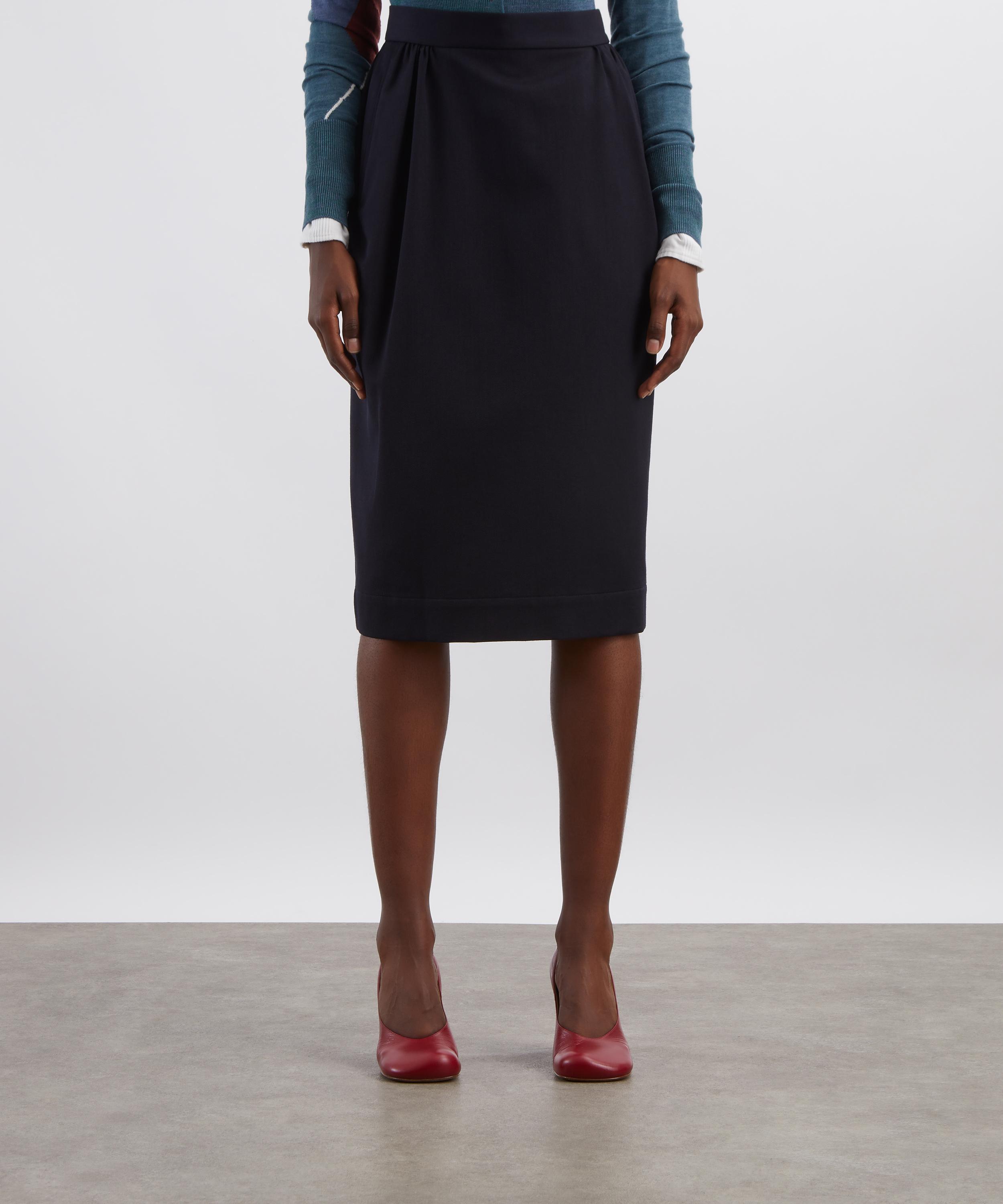 Vivienne Westwood - Navy Straight Skirt image number 2