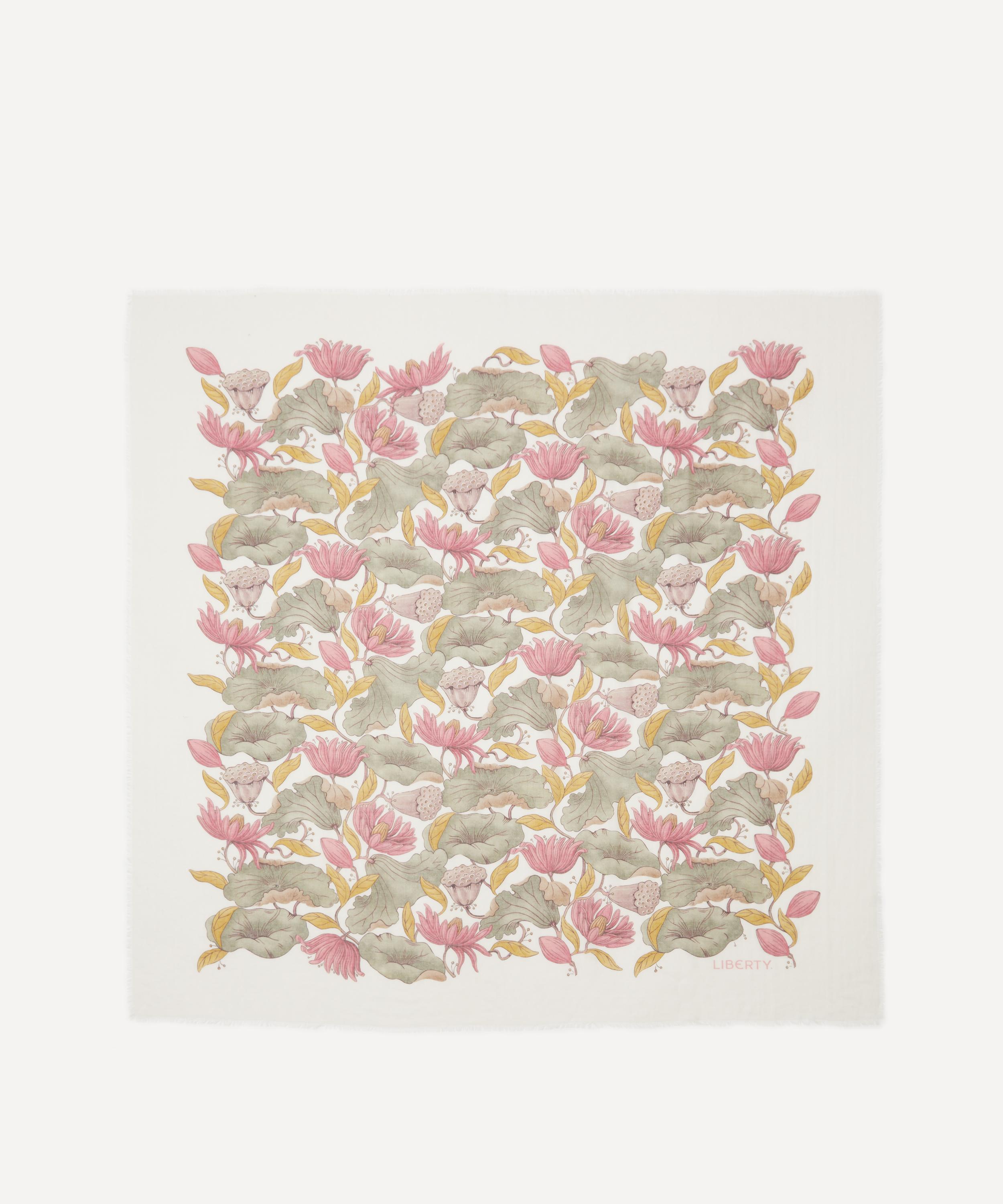 Liberty - Wild Lotus Cashmere-Silk Scarf 140