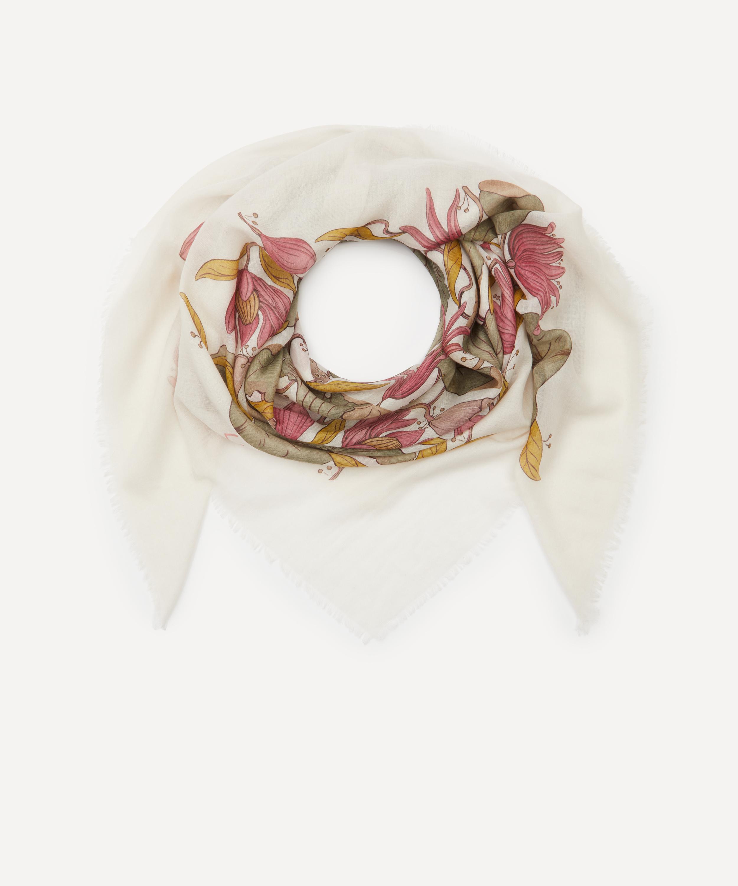 Liberty - Wild Lotus Cashmere-Silk Scarf 140 image number 1