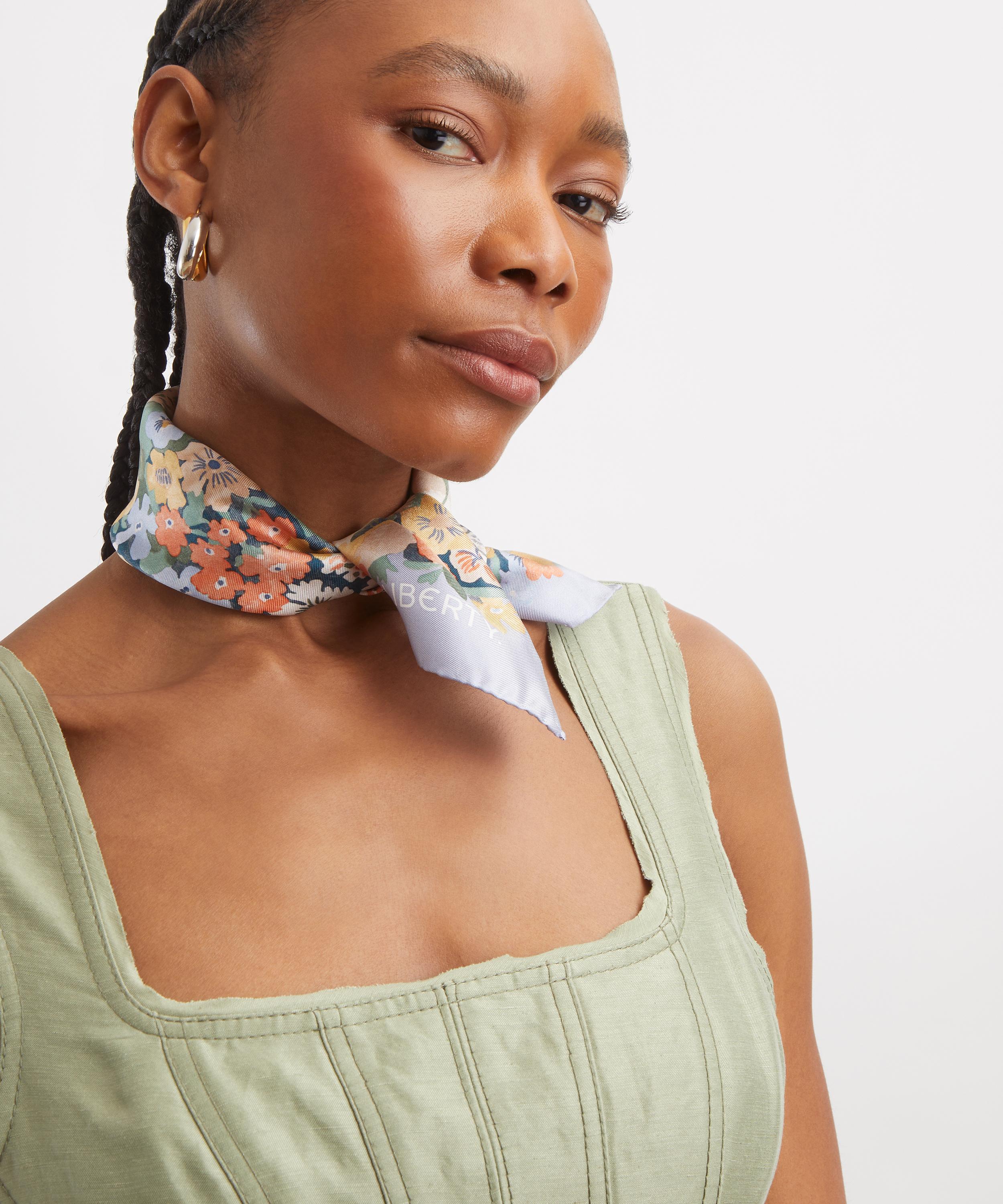 Liberty - Watercolour Thorpe Silk Scarf 45 image number 1