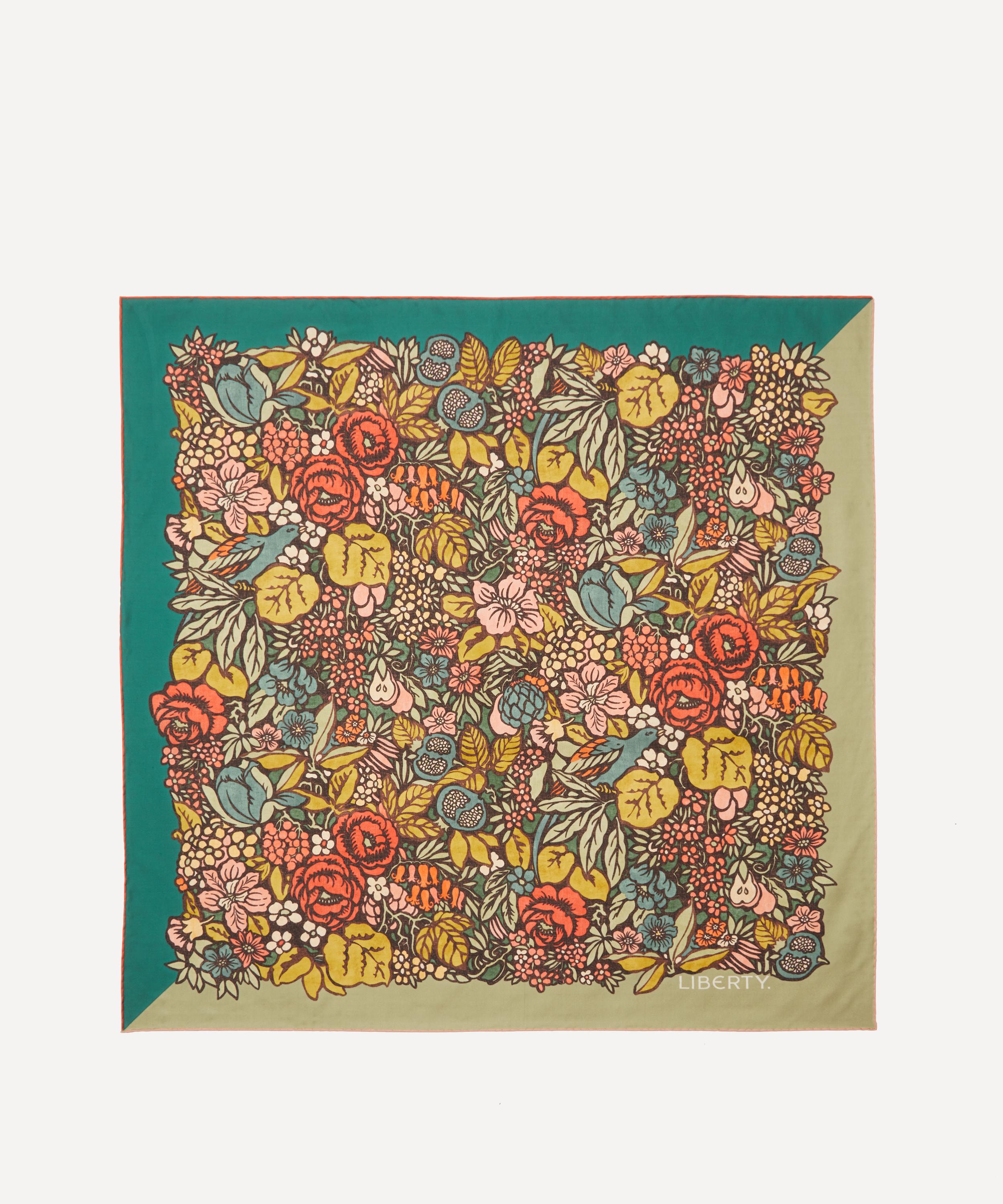 Liberty - Pomegranate Silk Scarf 90