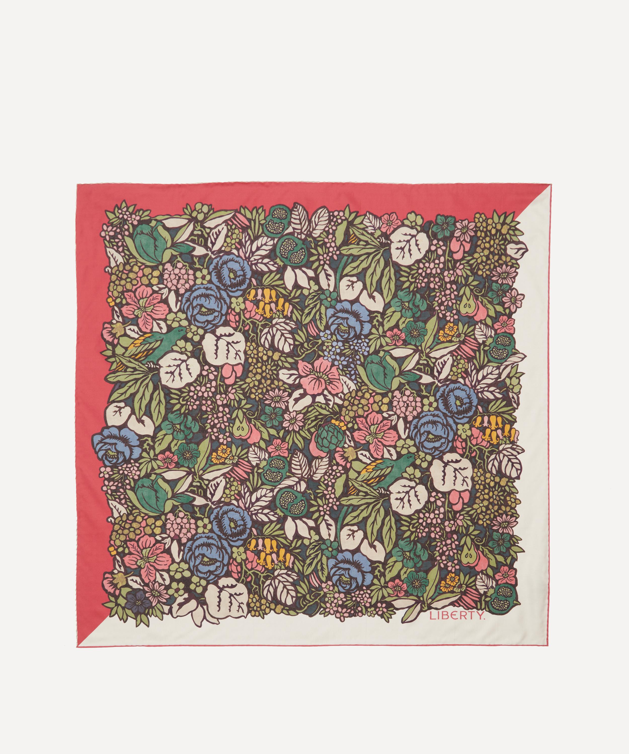 Liberty - Pomegranate Silk Scarf 90