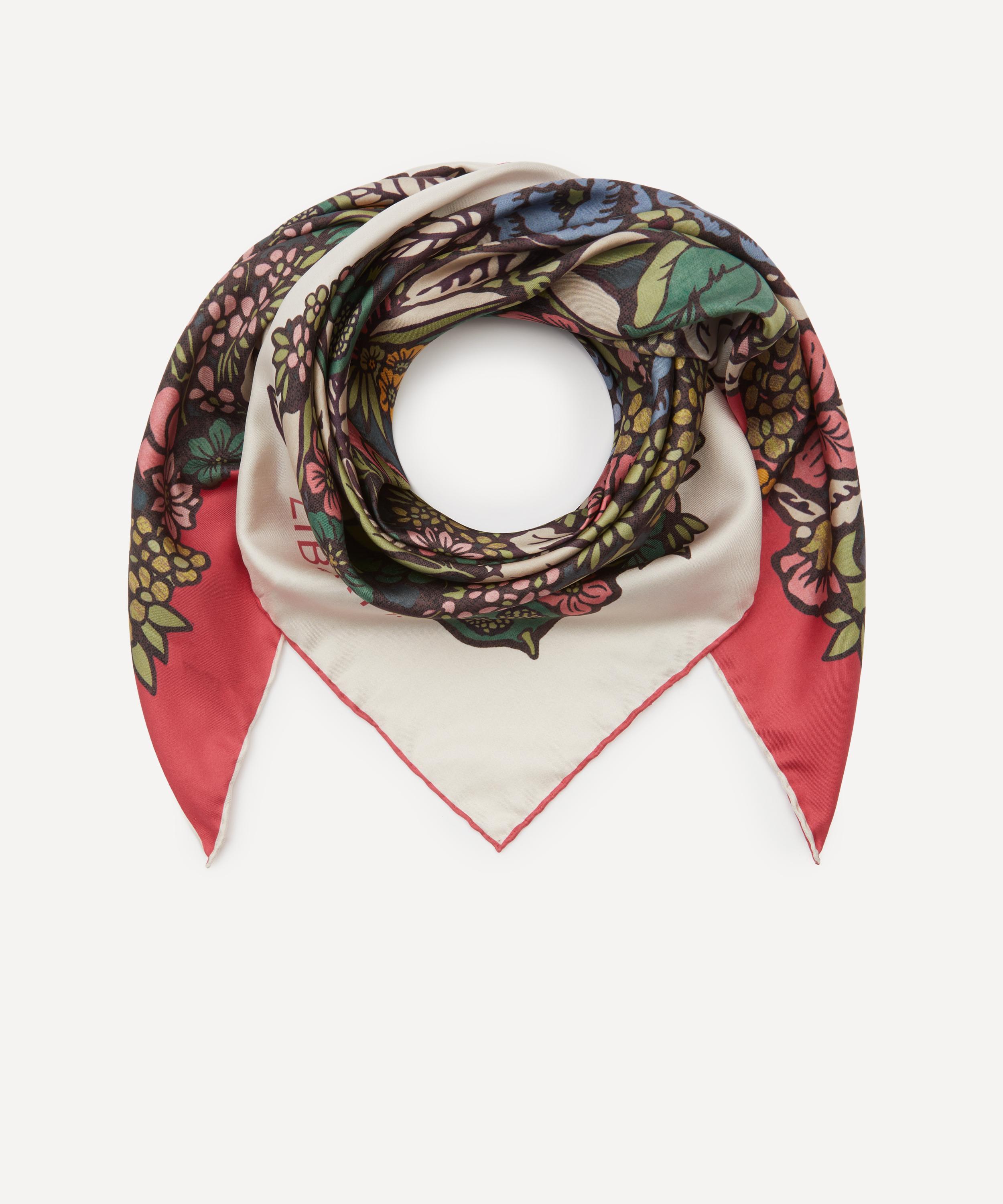 Liberty - Pomegranate Silk Scarf 90 image number 1