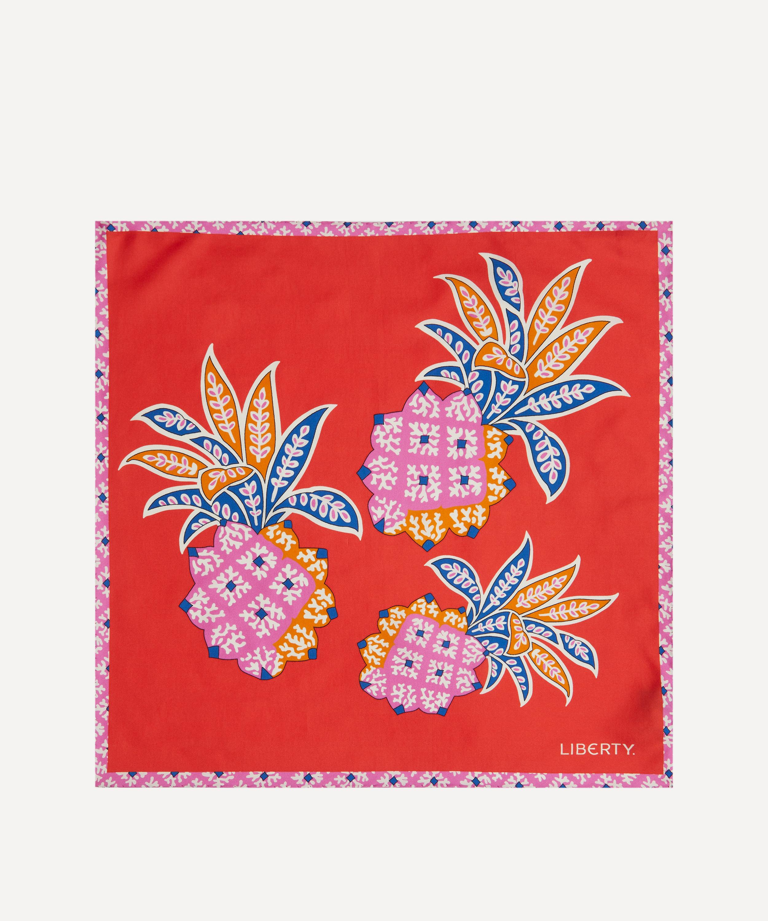 Liberty - Pineapple Crush Silk Scarf 45