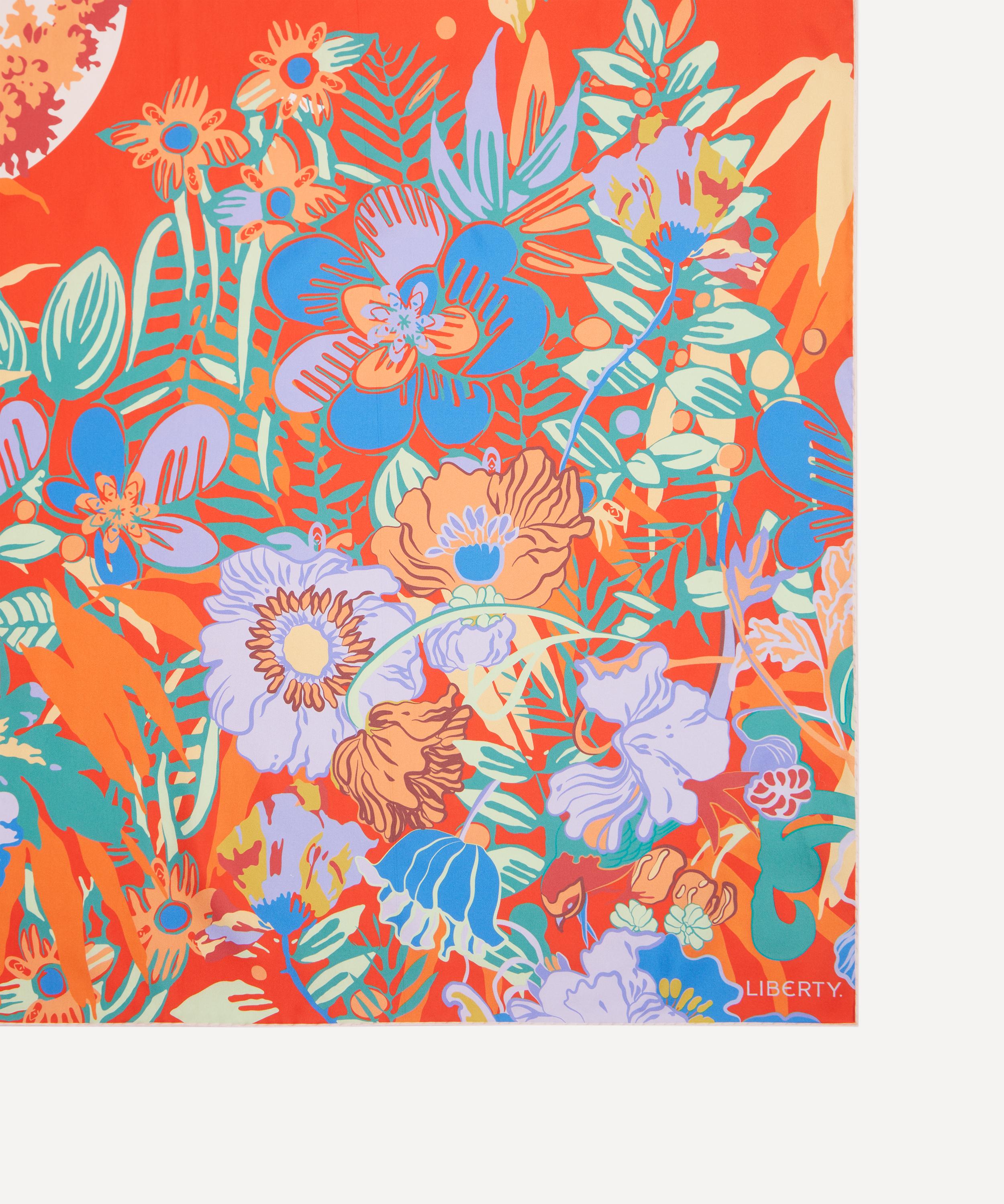 Liberty - Sunset Flowers Silk Scarf 90 image number 2