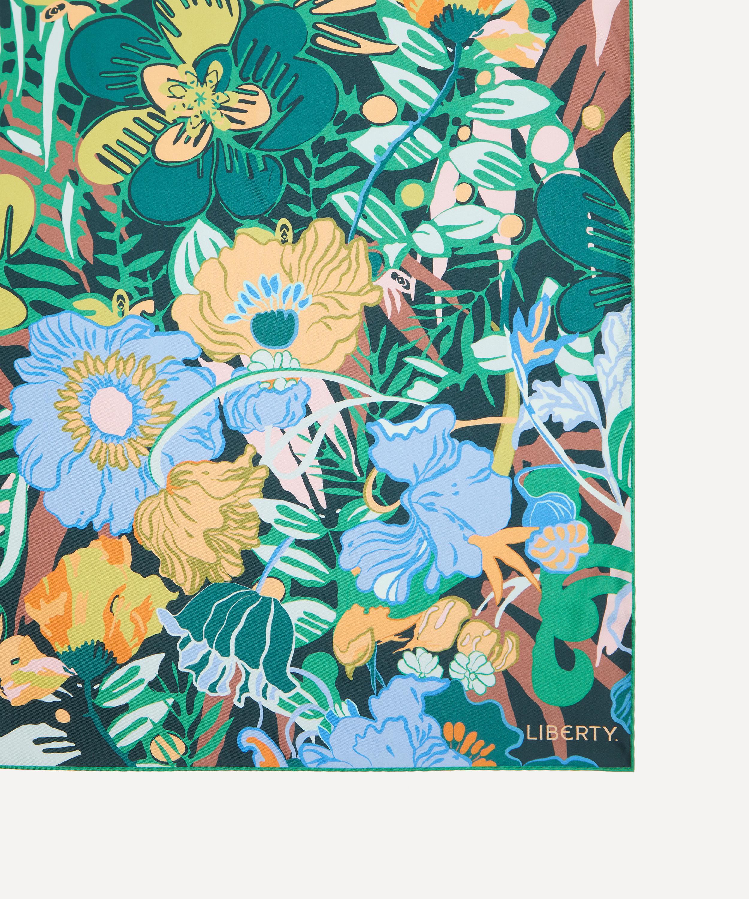 Liberty - Sunset Flowers Silk Scarf 90 image number 2