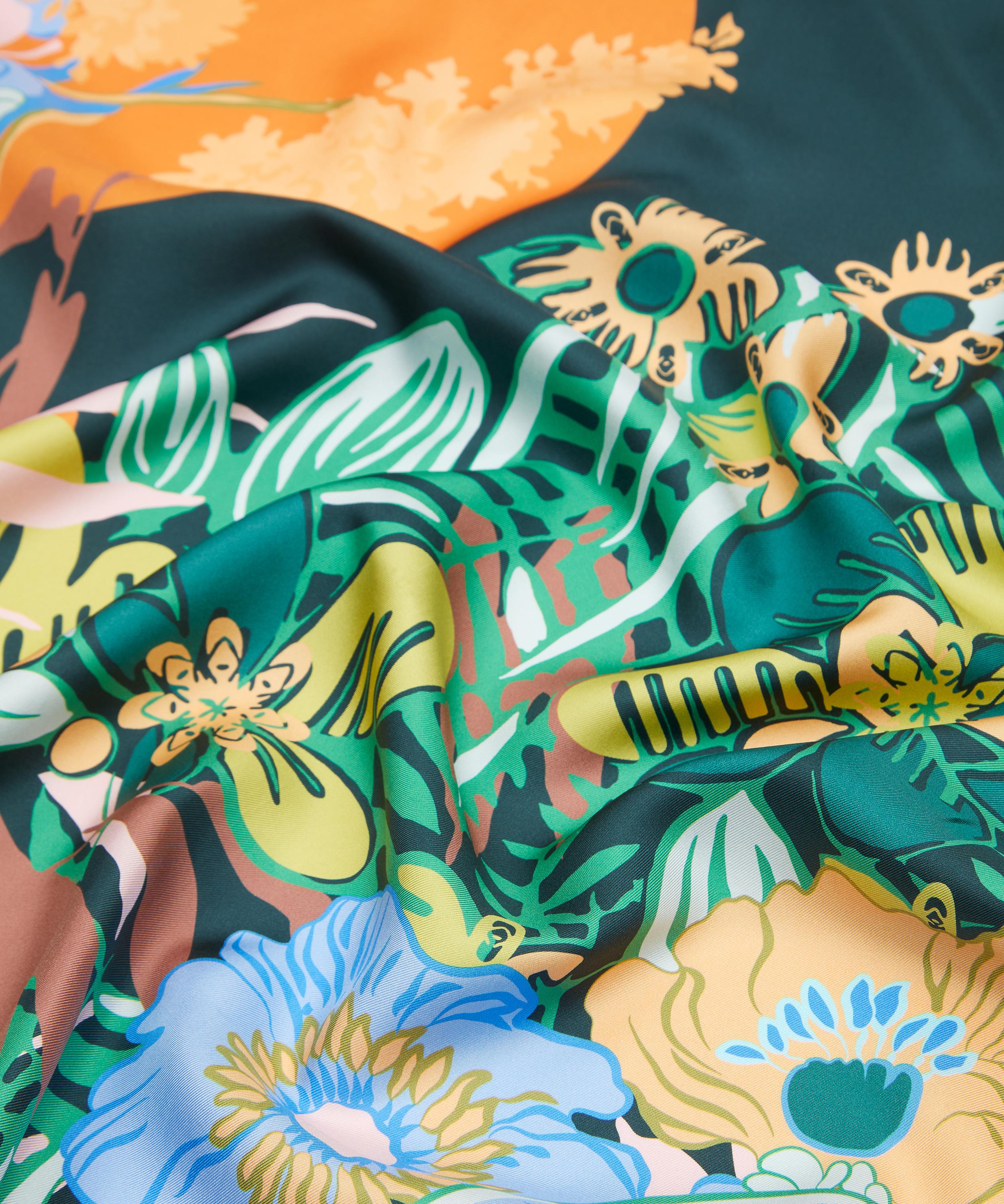 Liberty - Sunset Flowers Silk Scarf 90 image number 3