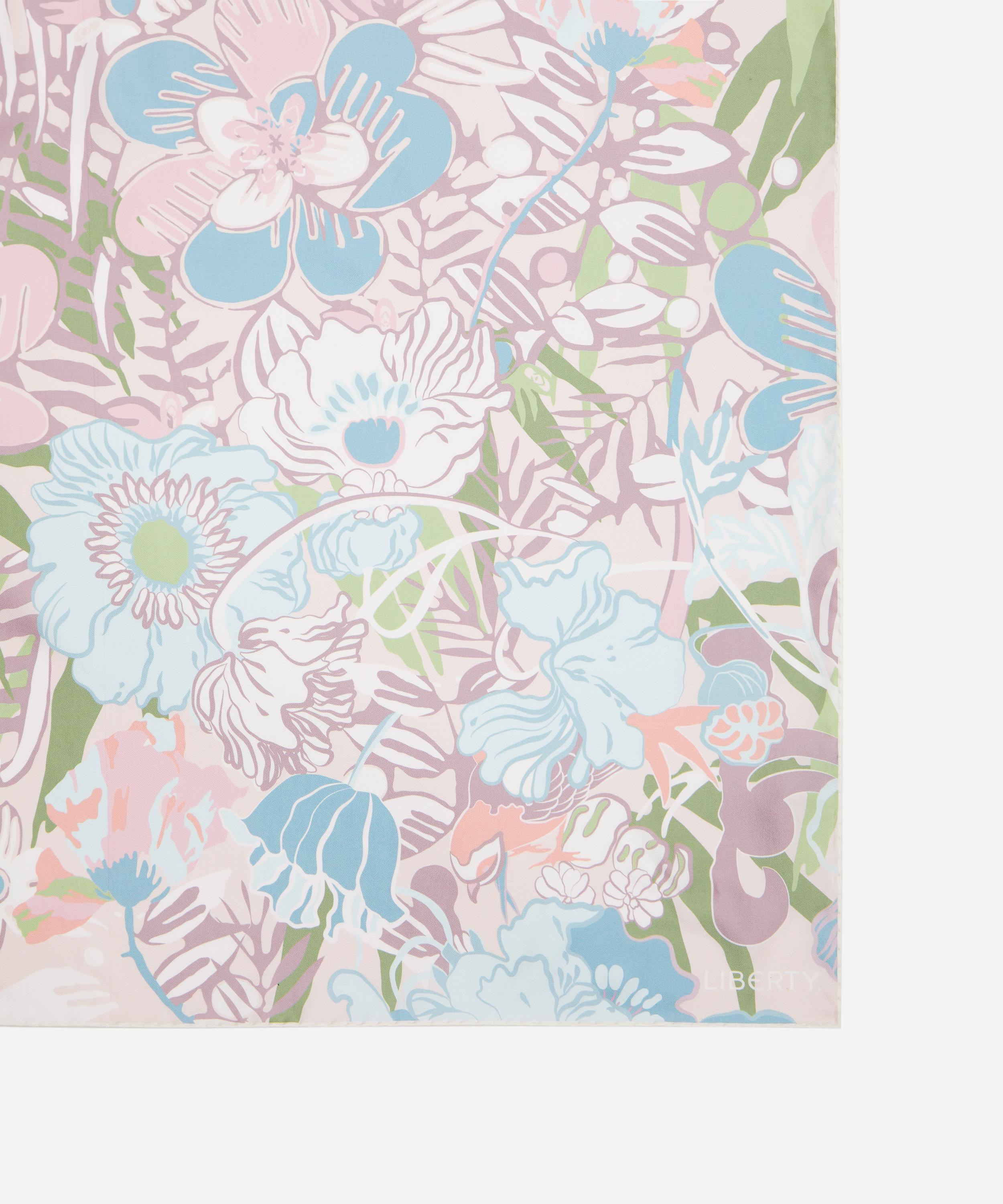 Liberty - Sunset Flowers Silk Scarf 90 image number 2