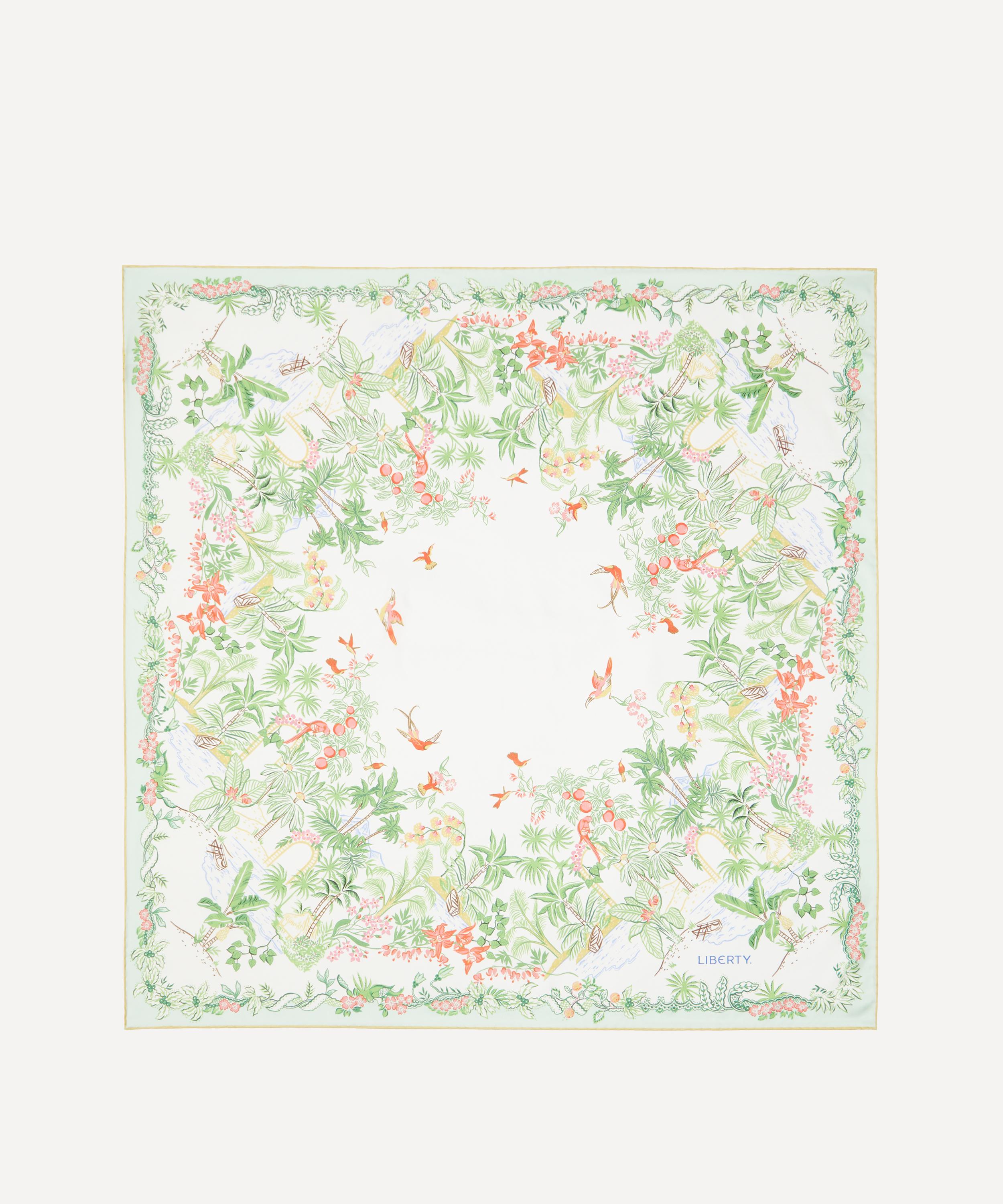 Liberty - Tropical Toile Silk Scarf 90