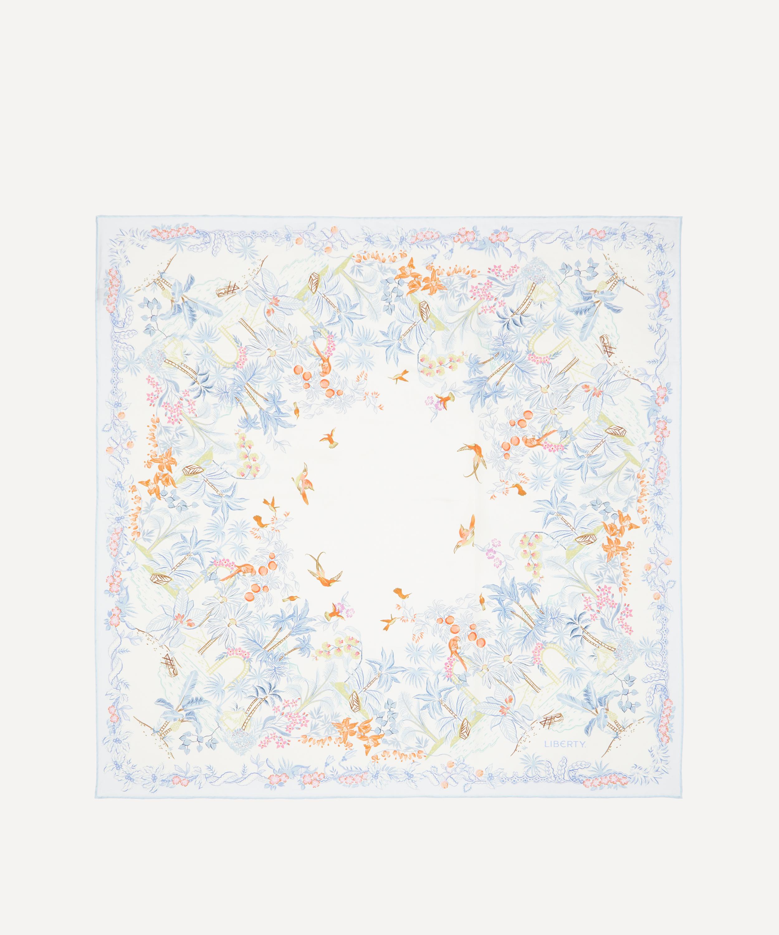 Liberty - Tropical Toile Silk Scarf 90