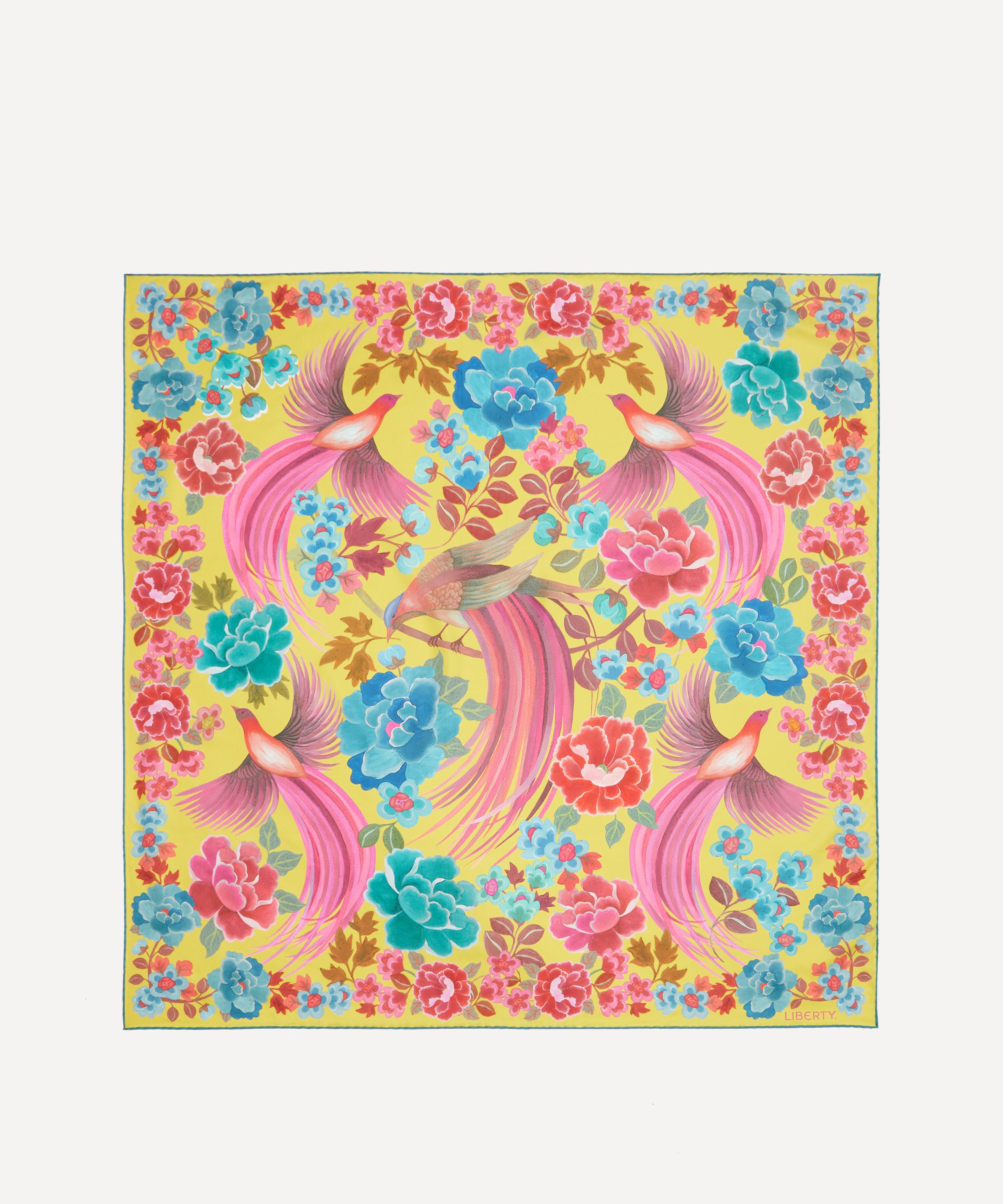 Liberty - Tropical Shawl Silk Scarf 90