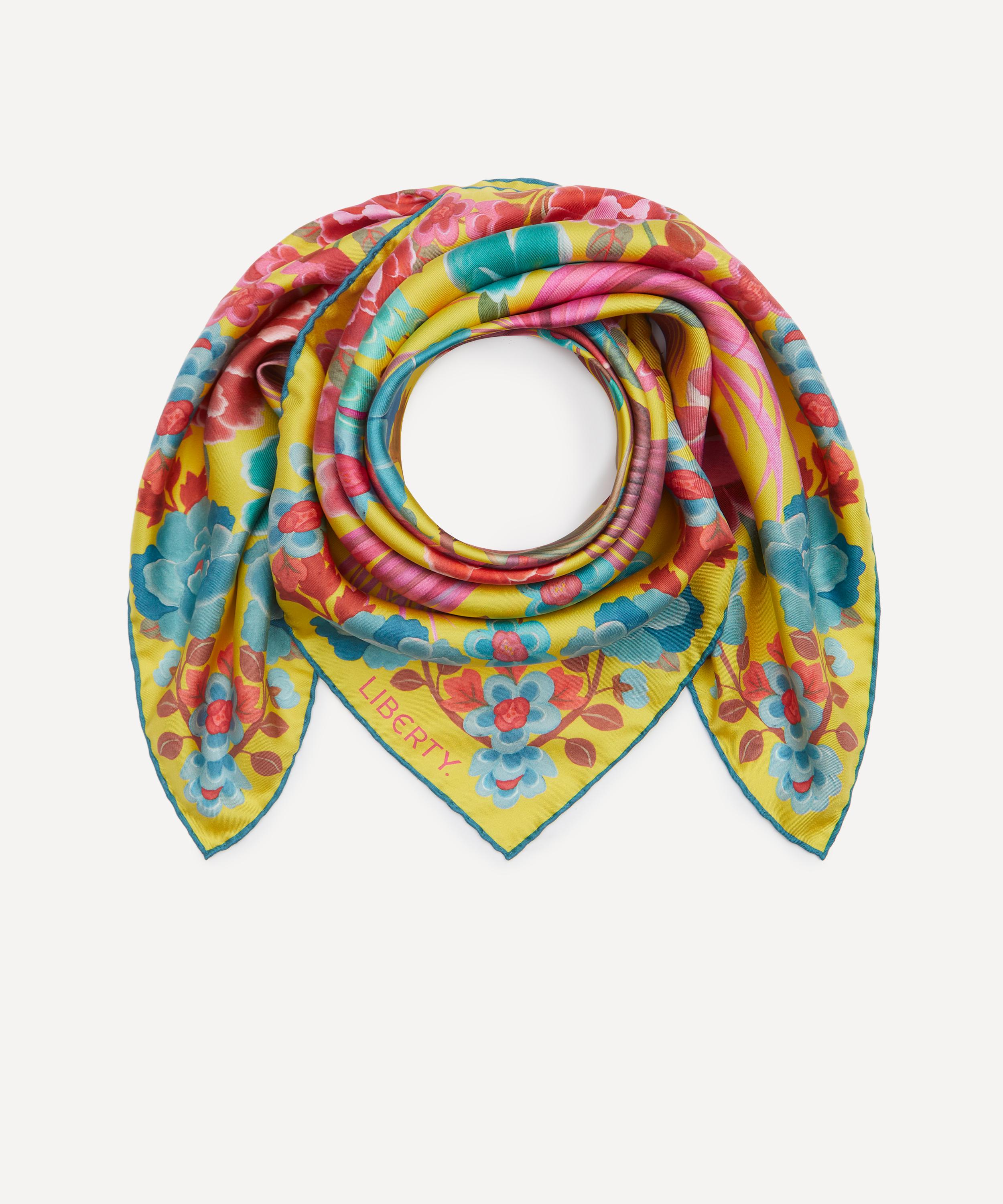 Liberty - Tropical Shawl Silk Scarf 90 image number 1