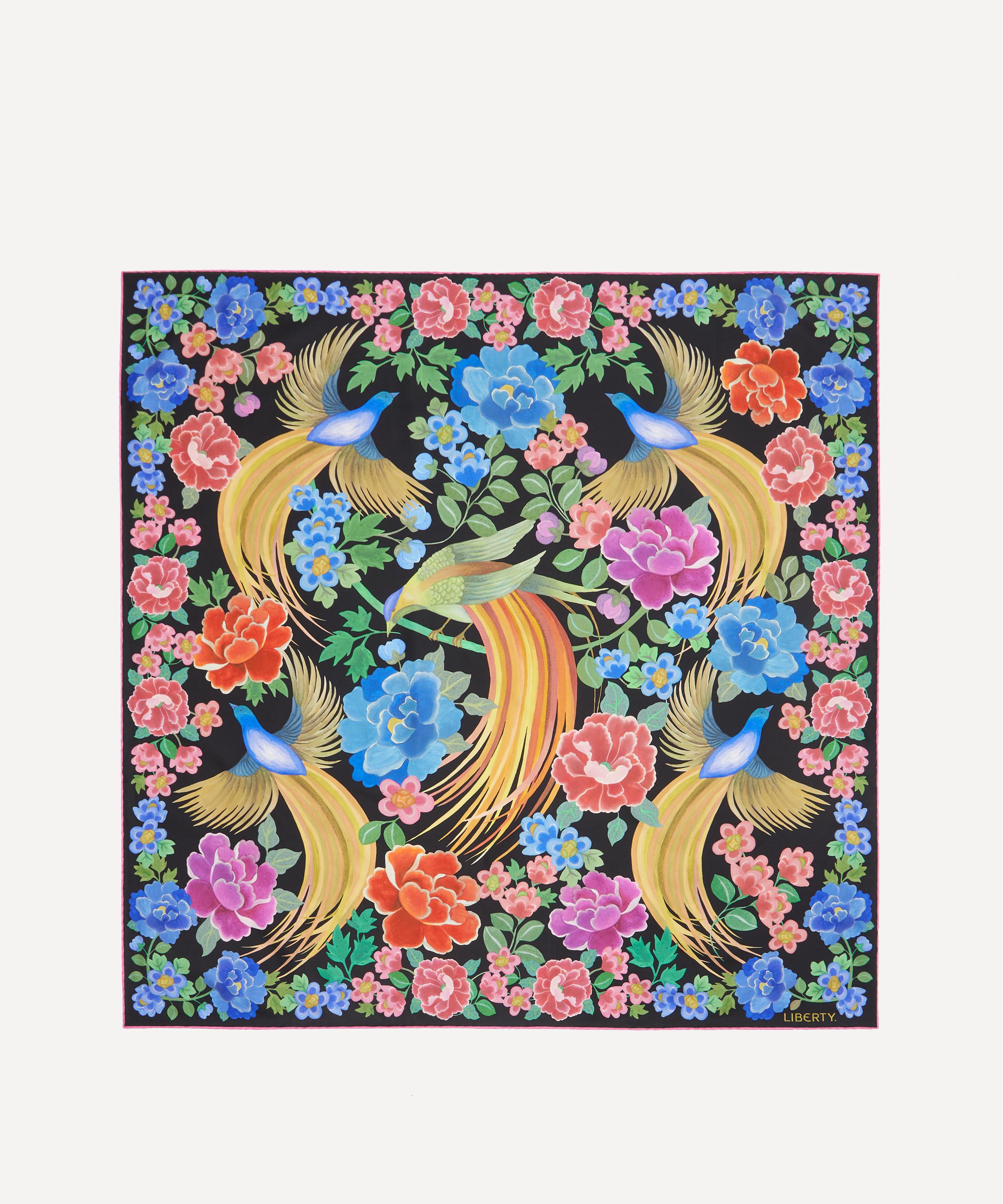 Liberty - Tropical Shawl Silk Scarf 90