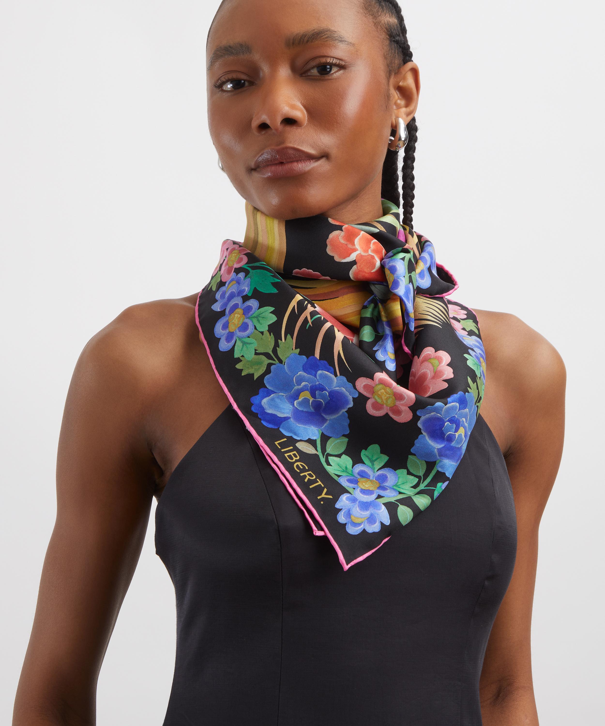 Liberty - Tropical Shawl Silk Scarf 90 image number 1