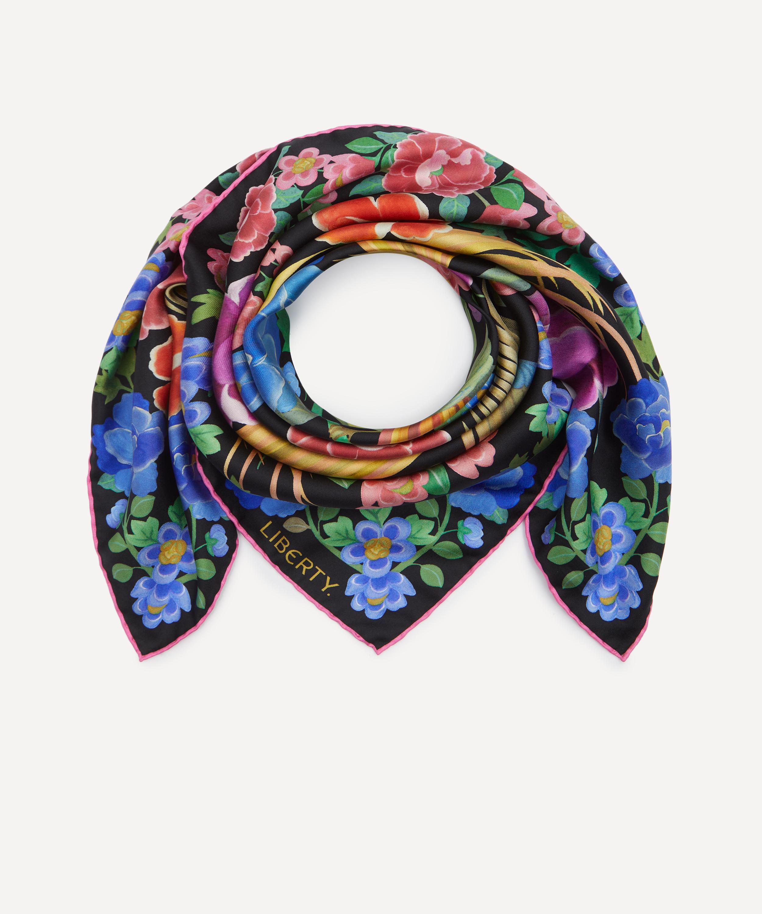 Liberty - Tropical Shawl Silk Scarf 90 image number 1