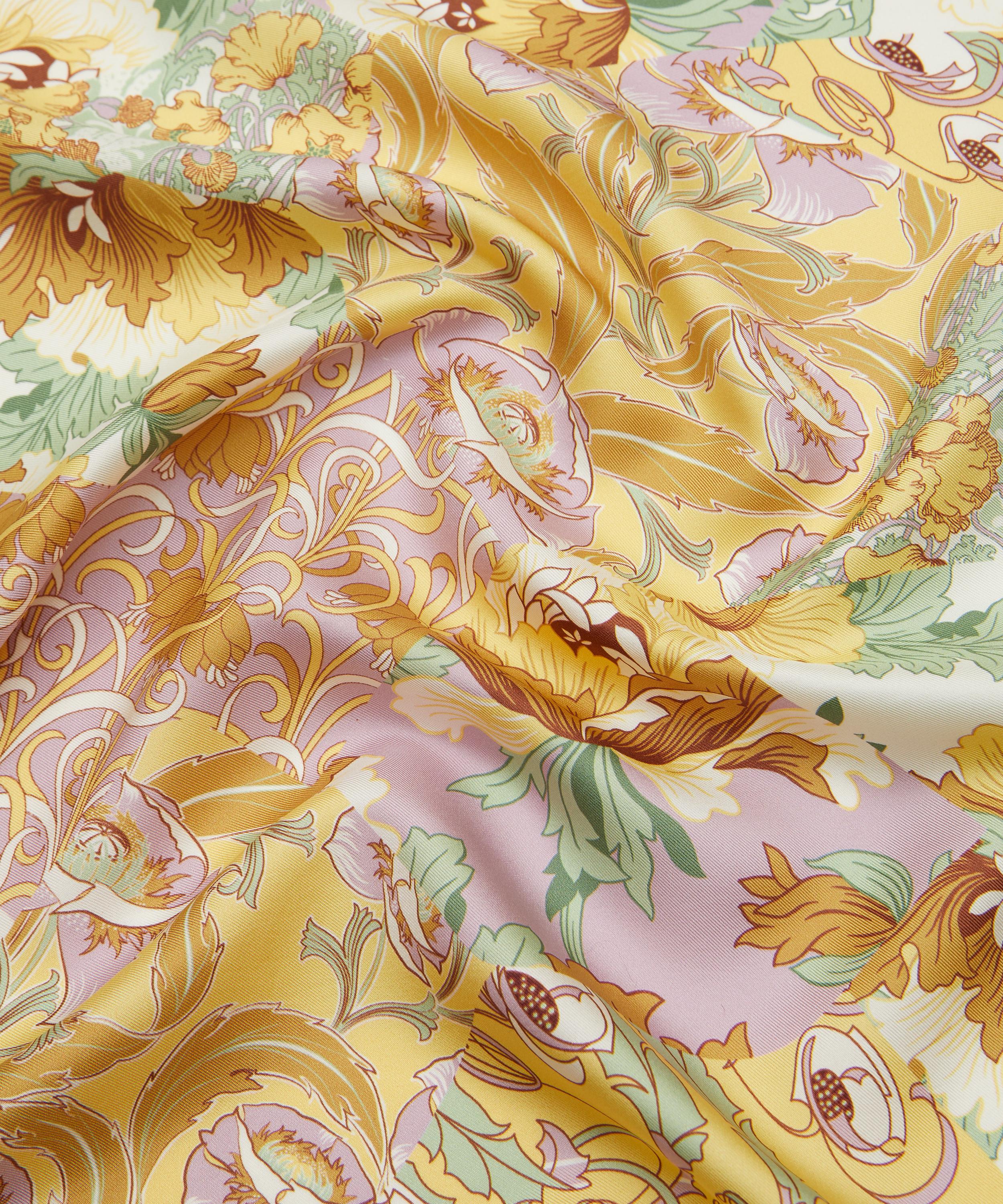 Liberty - Dandy Patchwork Triangle 100x140 Silk Scarf image number 3