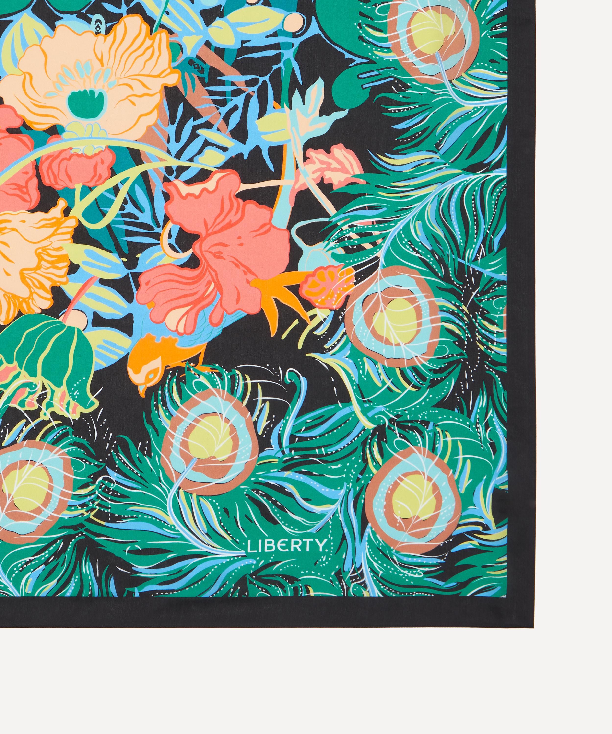 Liberty - Sunset Jungle Silk Scarf 140 image number 2