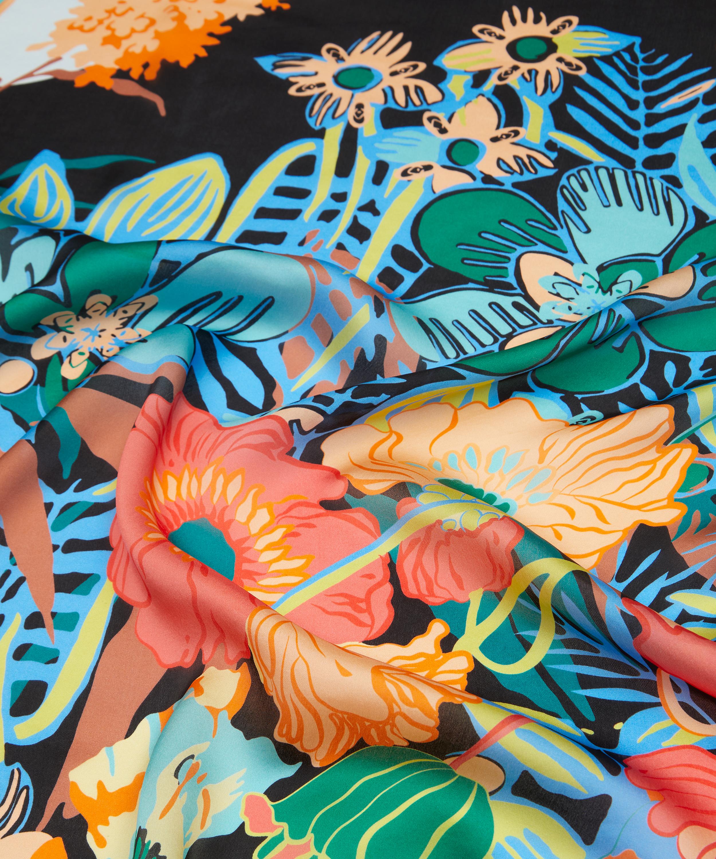 Liberty - Sunset Jungle Silk Scarf 140 image number 3