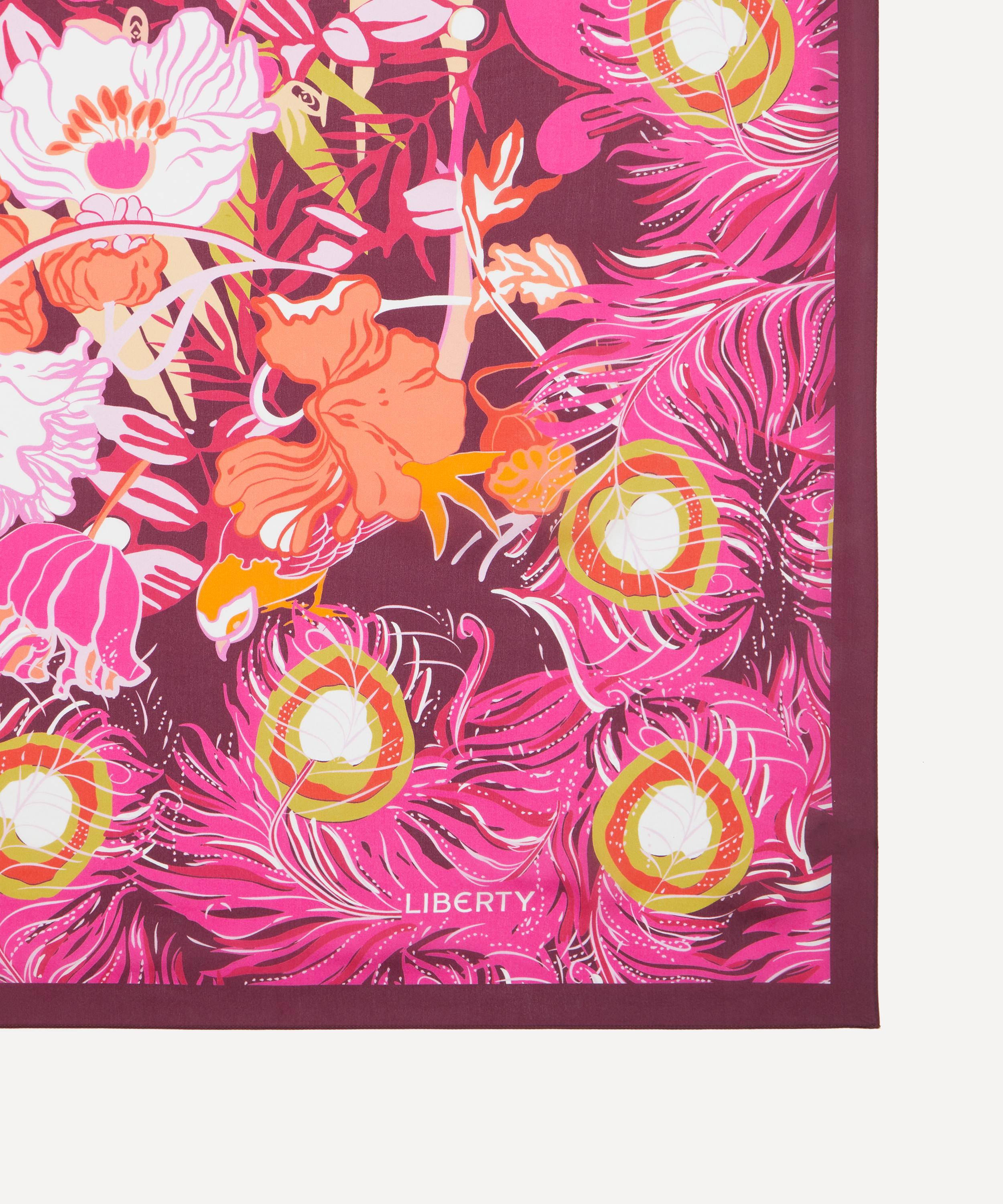 Liberty - Sunset Jungle Silk Scarf 140 image number 2