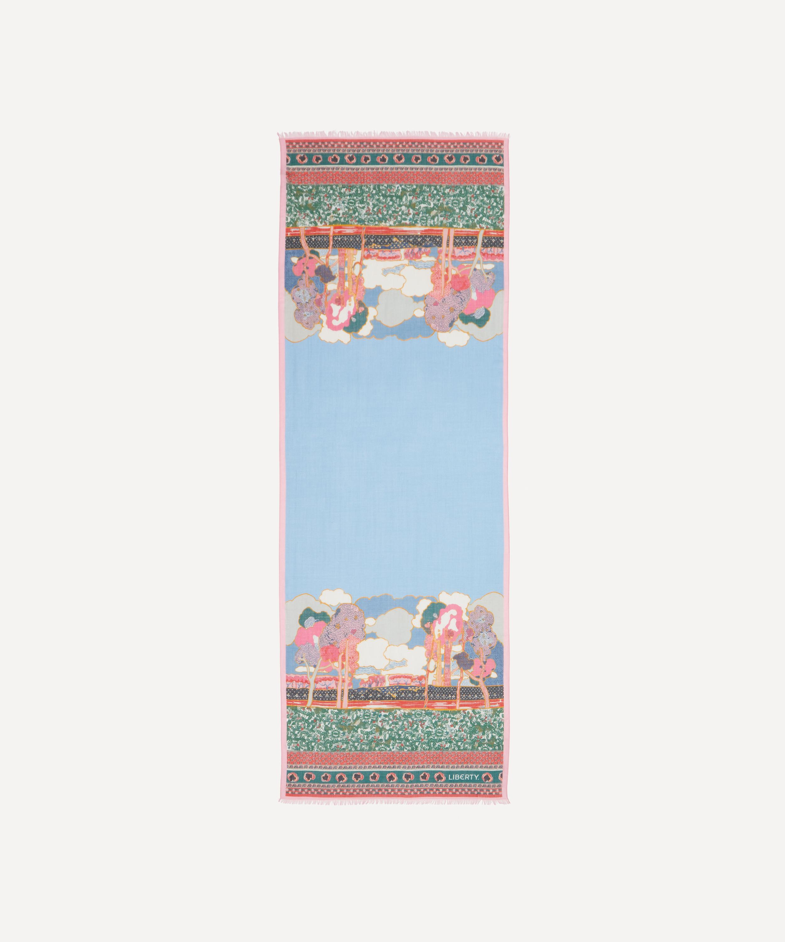 Liberty - Prospect Sky 70x200 Wool-Silk Scarf image number 0