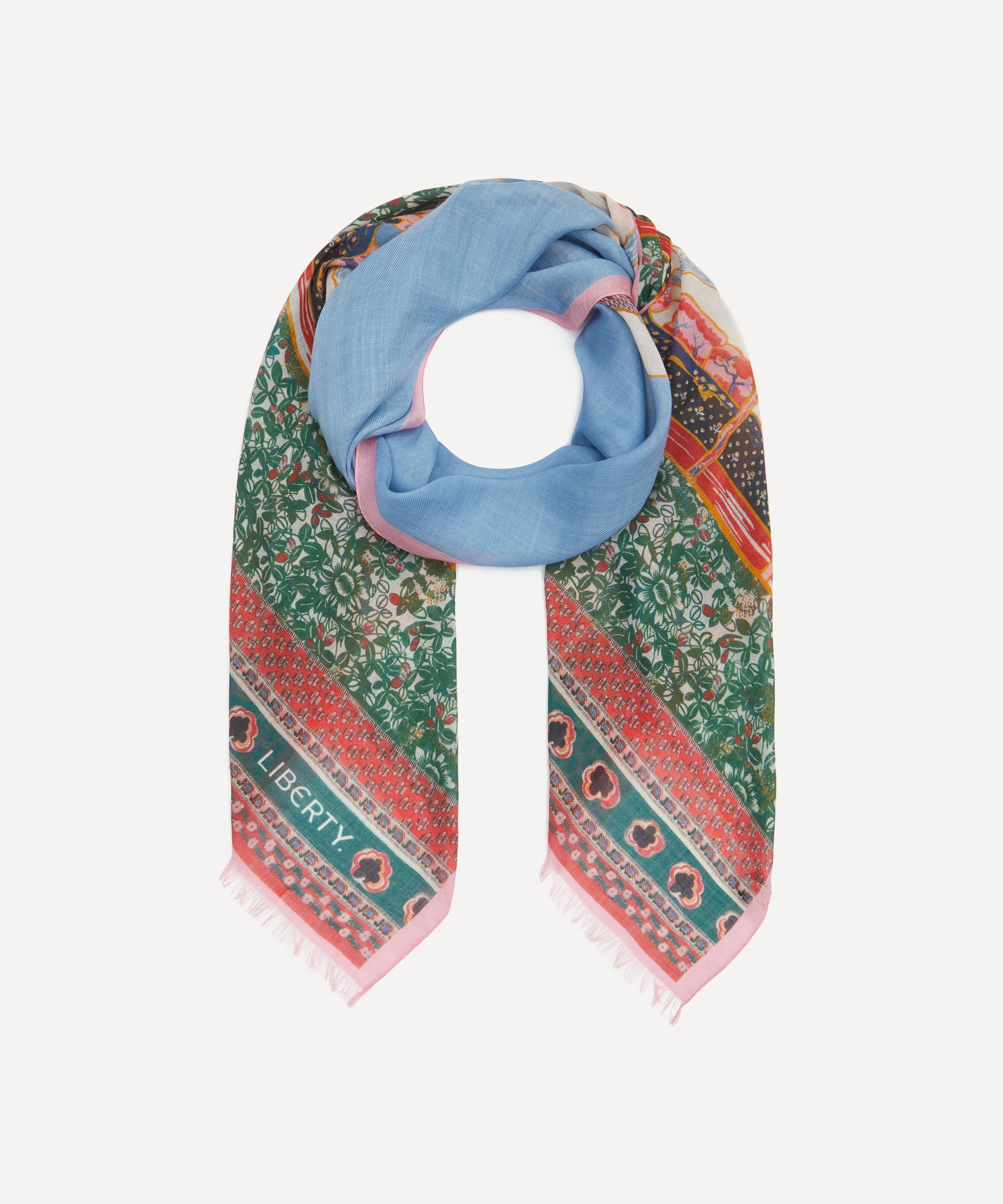 Liberty - Prospect Sky 70x200 Wool-Silk Scarf image number 2