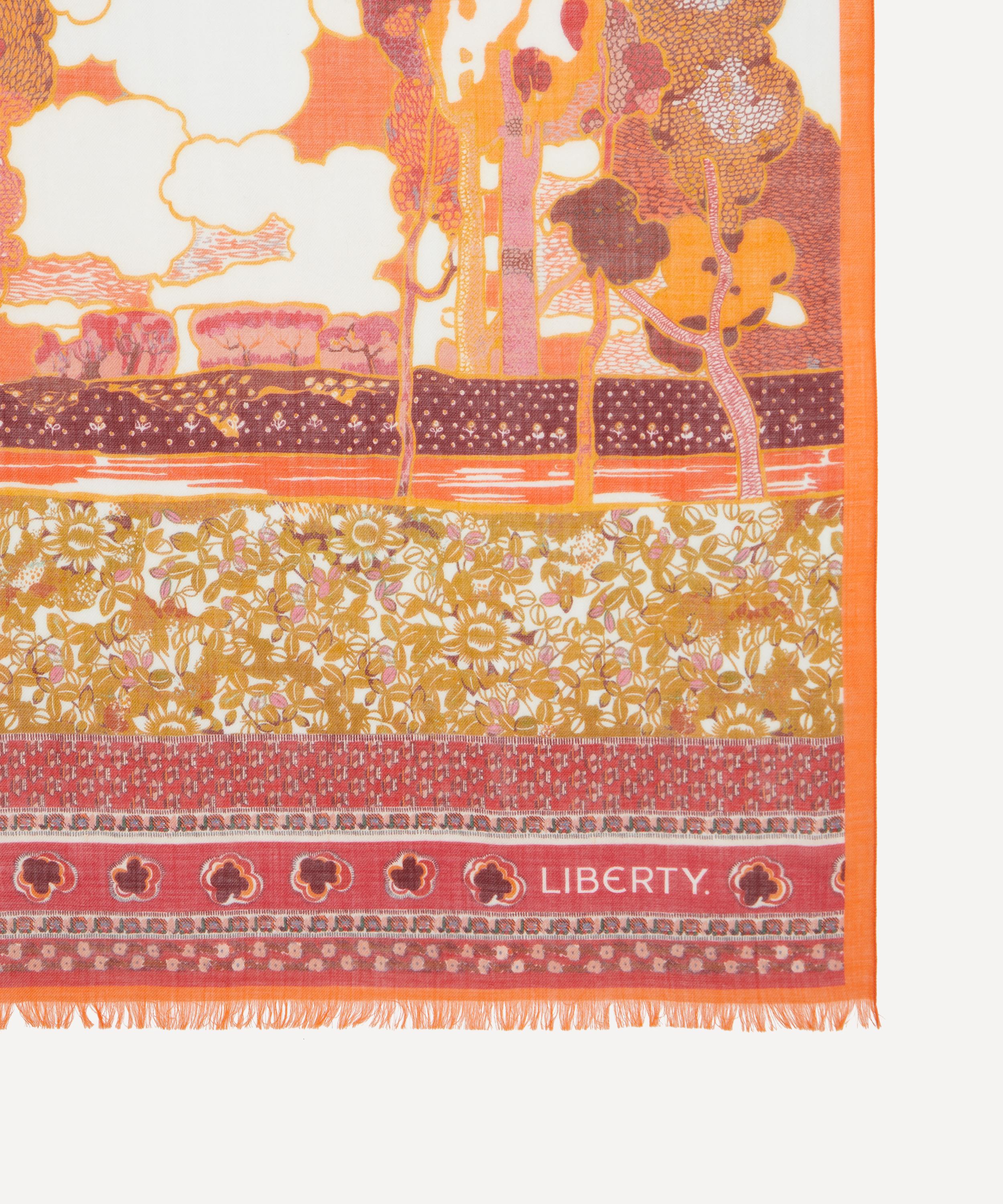 Liberty - Prospect Sky 70x200 Wool-Silk Scarf image number 2