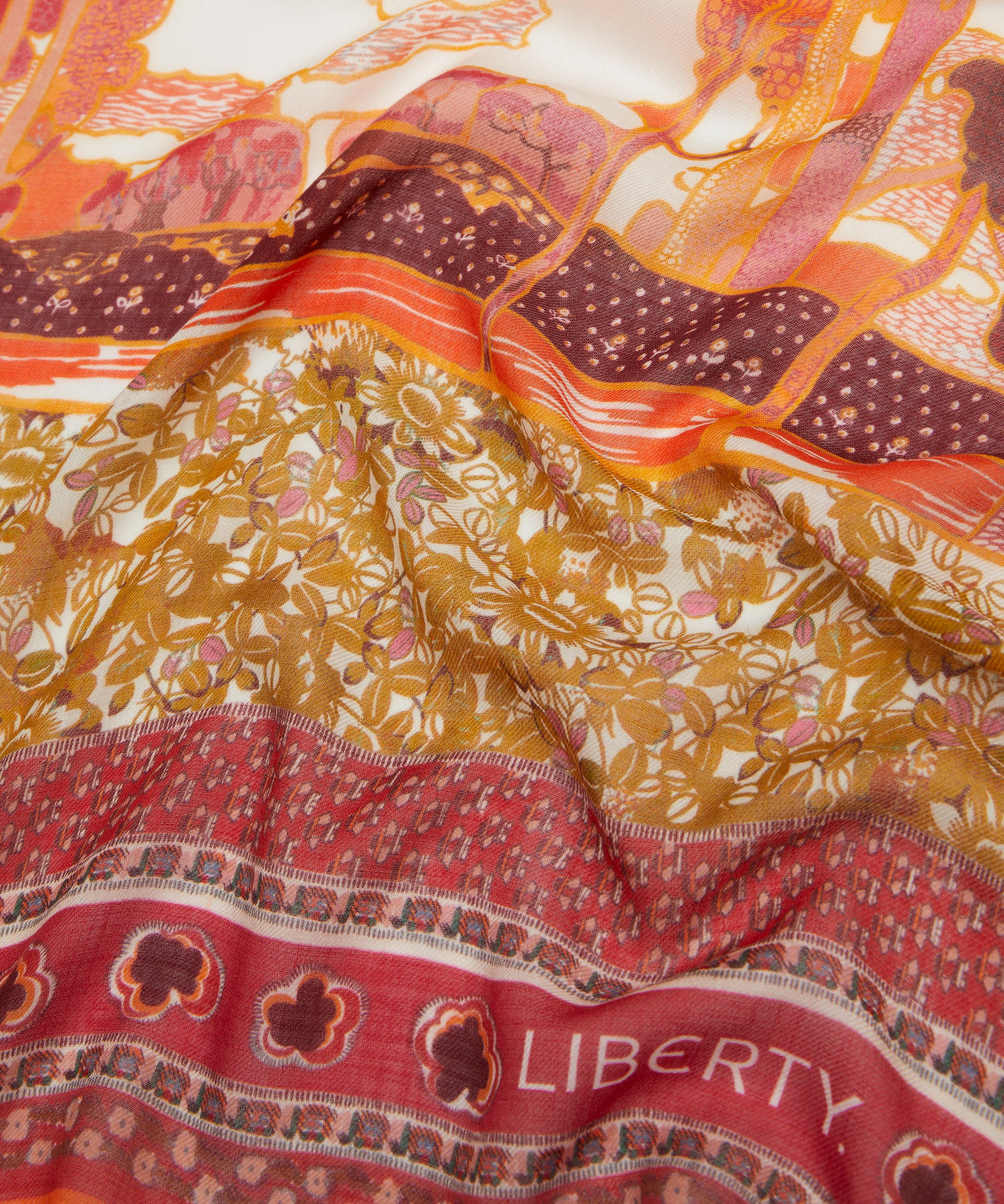 Liberty - Prospect Sky 70x200 Wool-Silk Scarf image number 3