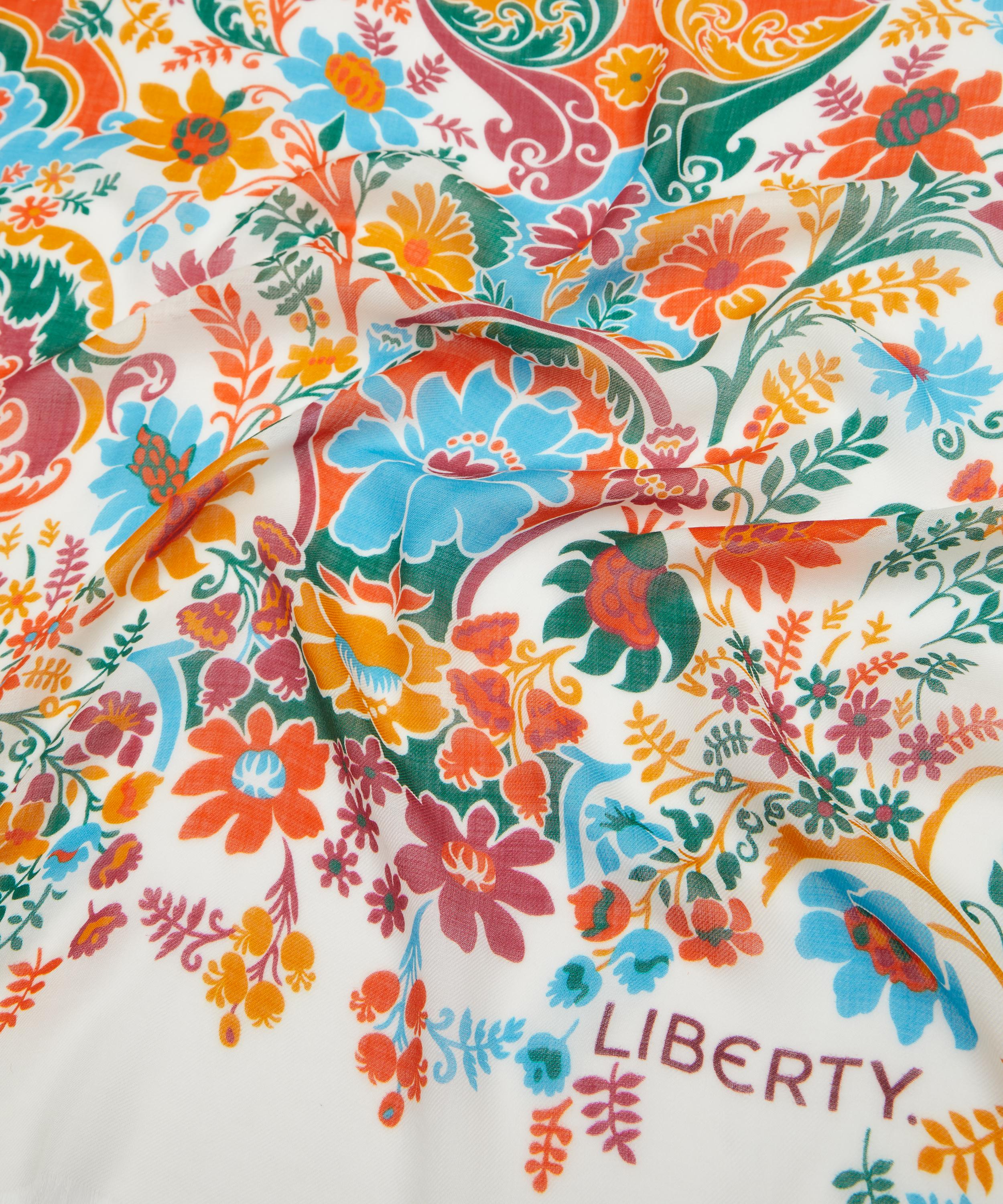 Liberty - Flamboyance Wool-Silk Scarf 140 image number 3