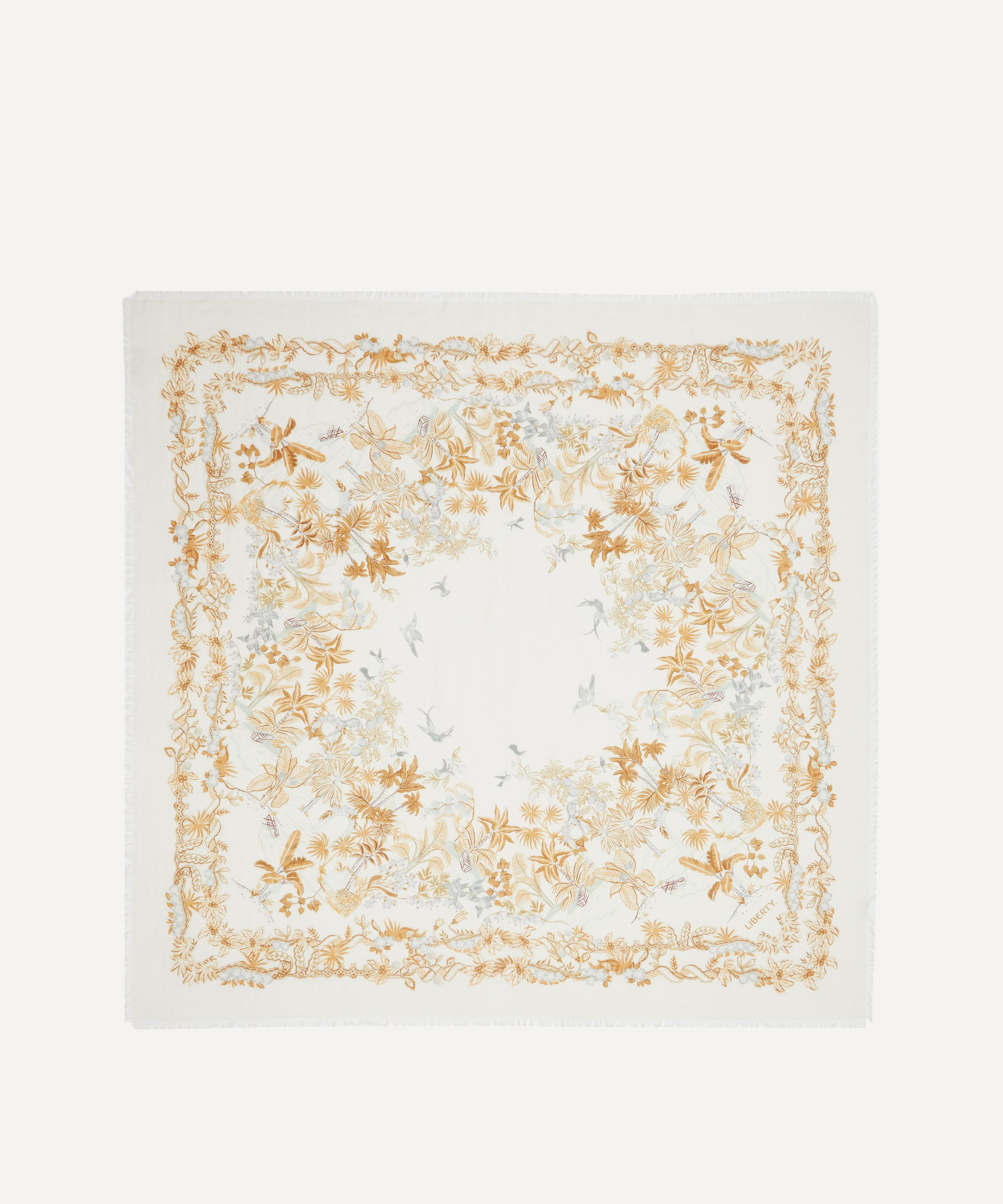 Liberty - Tropical Toile Cashmere-Silk Scarf 140 image number 0
