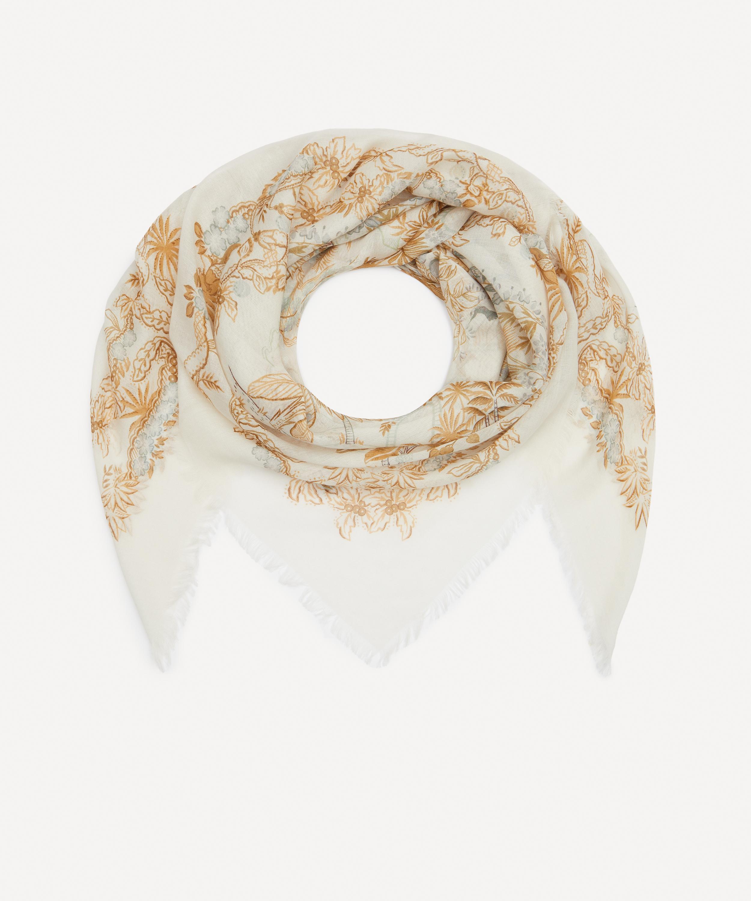 Liberty - Tropical Toile Cashmere-Silk Scarf 140 image number 1