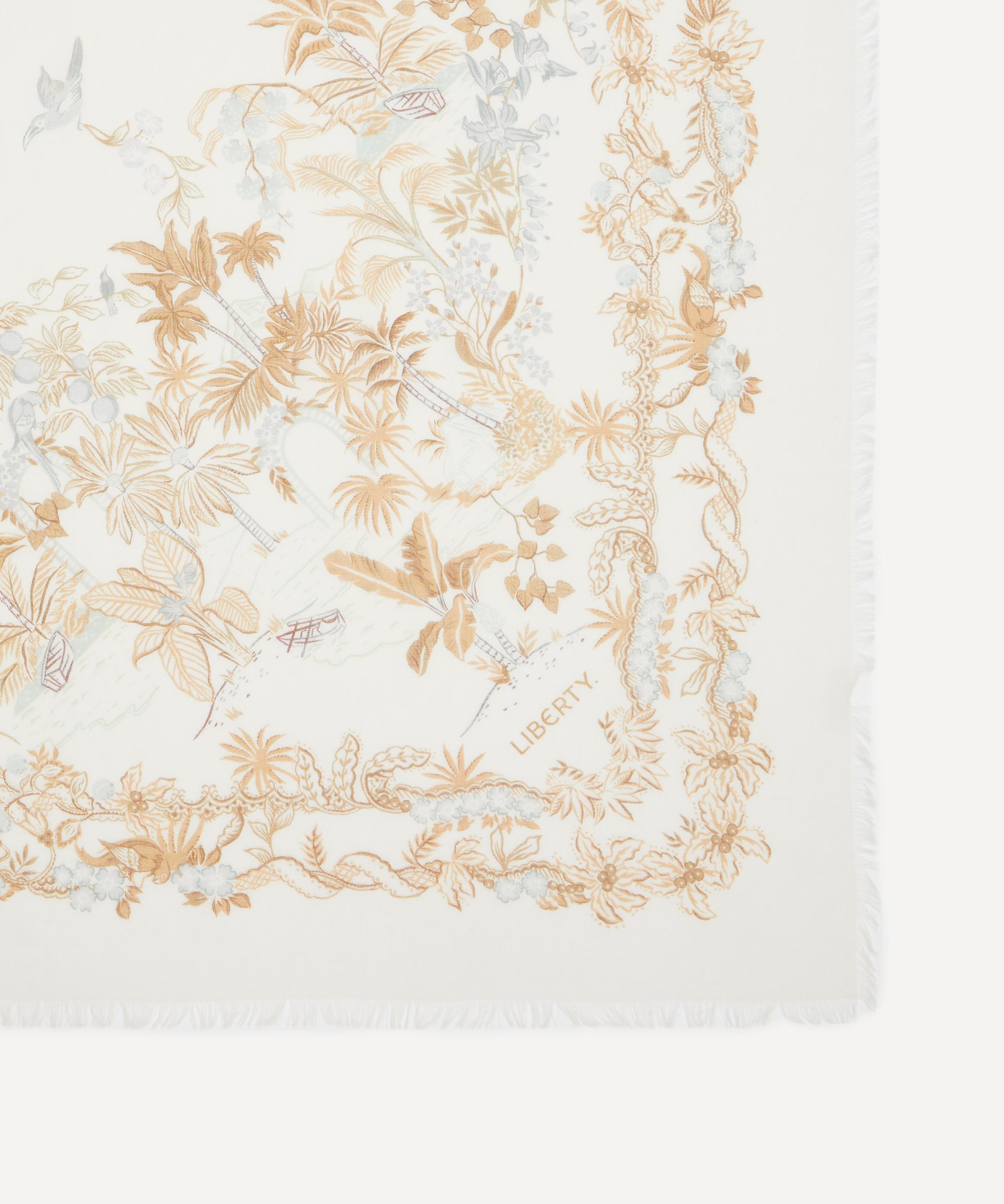 Liberty - Tropical Toile Cashmere-Silk Scarf 140 image number 2
