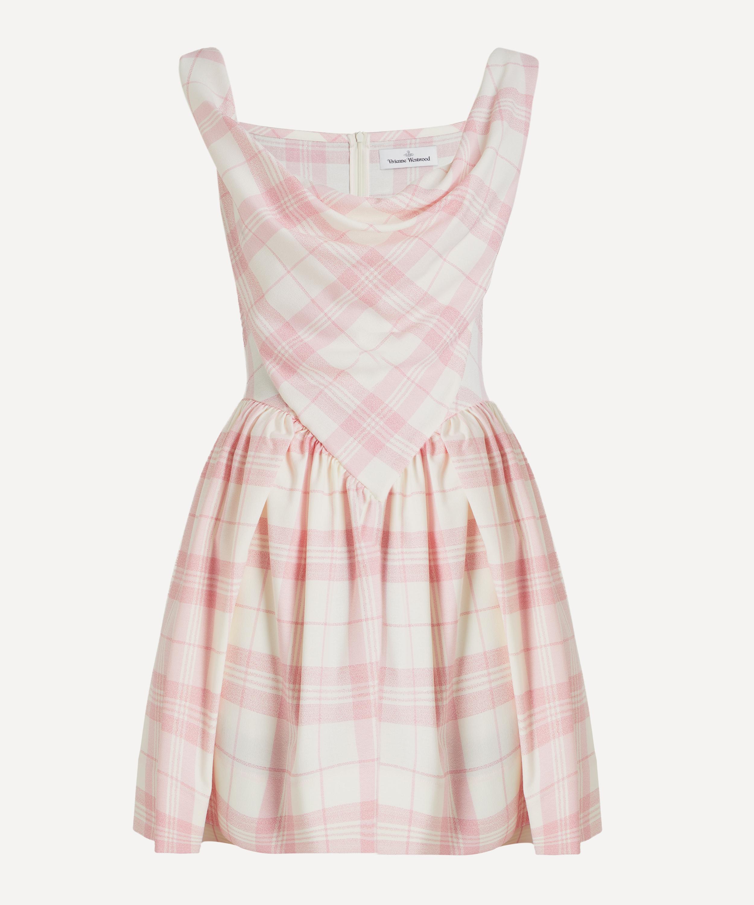 Vivienne Westwood - Sunday  Pink and Ivory Check Mini Dress