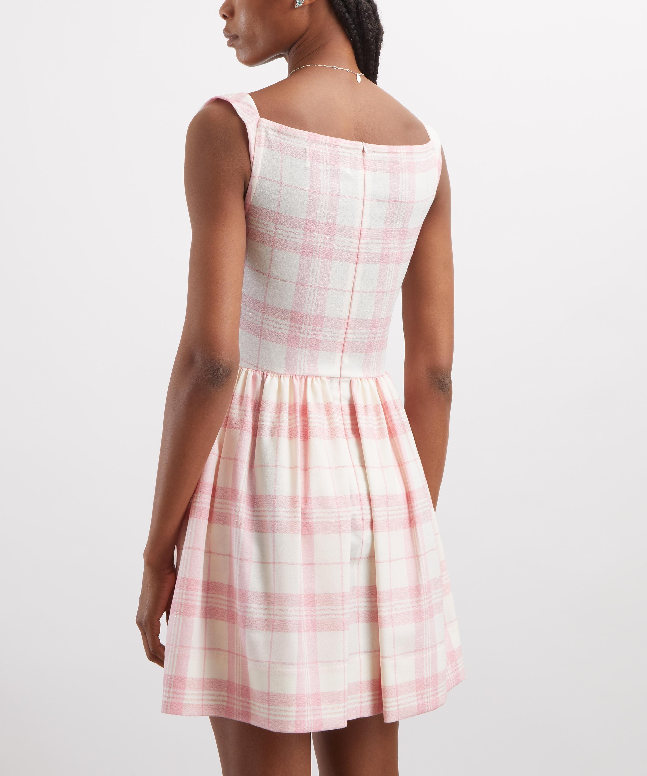 Vivienne Westwood - Sunday  Pink and Ivory Check Mini Dress image number 3