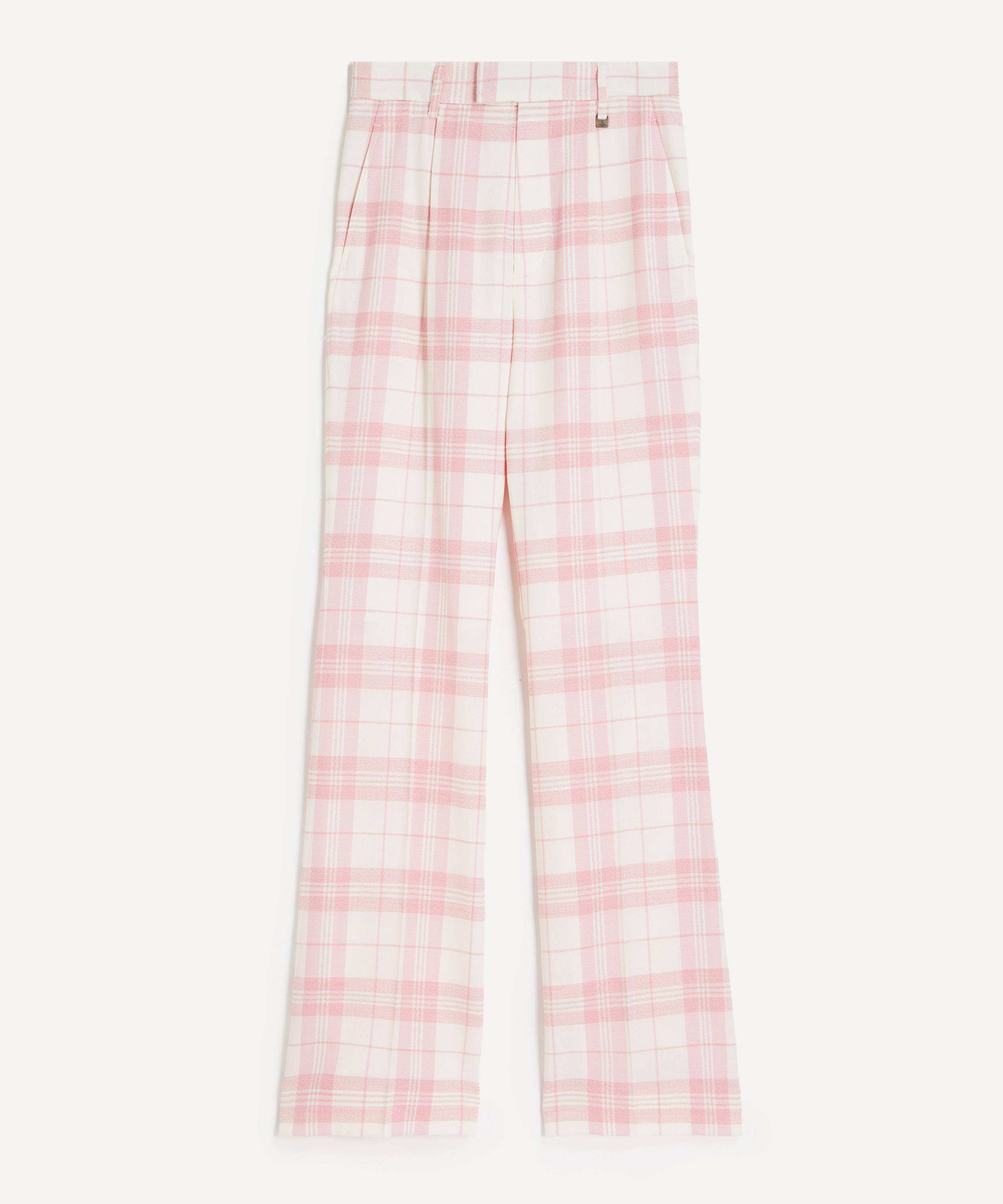 Vivienne Westwood - Ray  Ivory and Pink Check Trousers