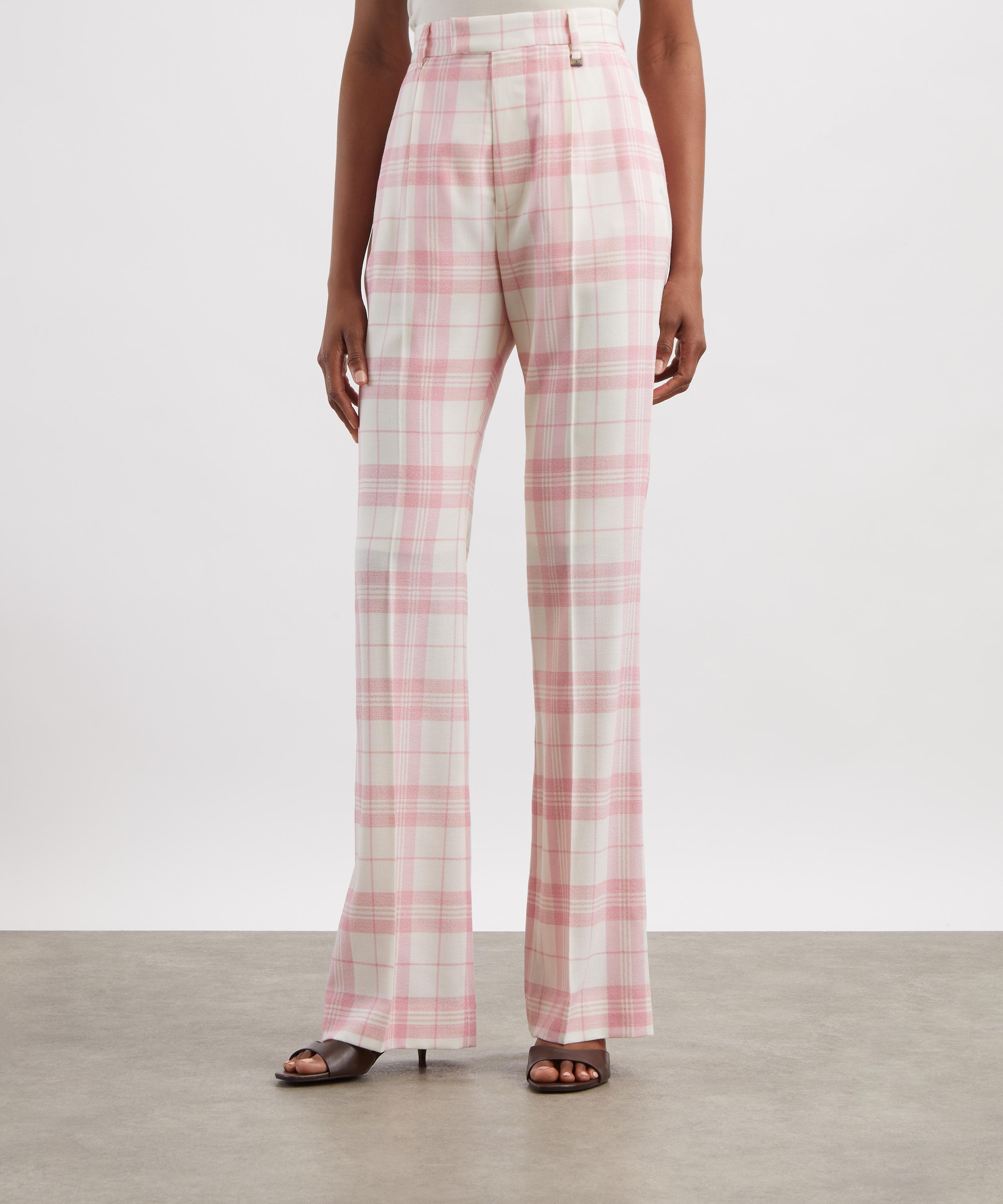 Vivienne Westwood - Ray  Ivory and Pink Check Trousers image number 2