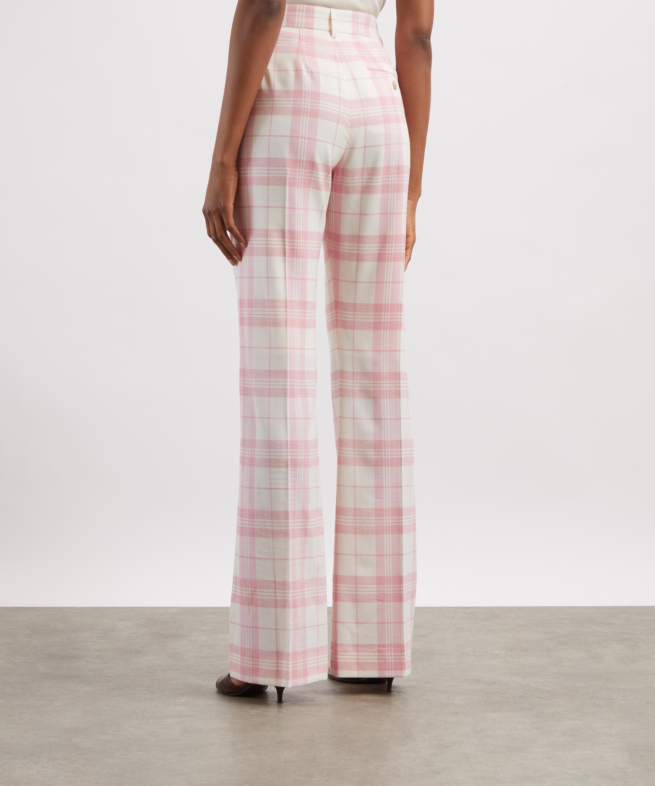 Vivienne Westwood - Ray  Ivory and Pink Check Trousers image number 3