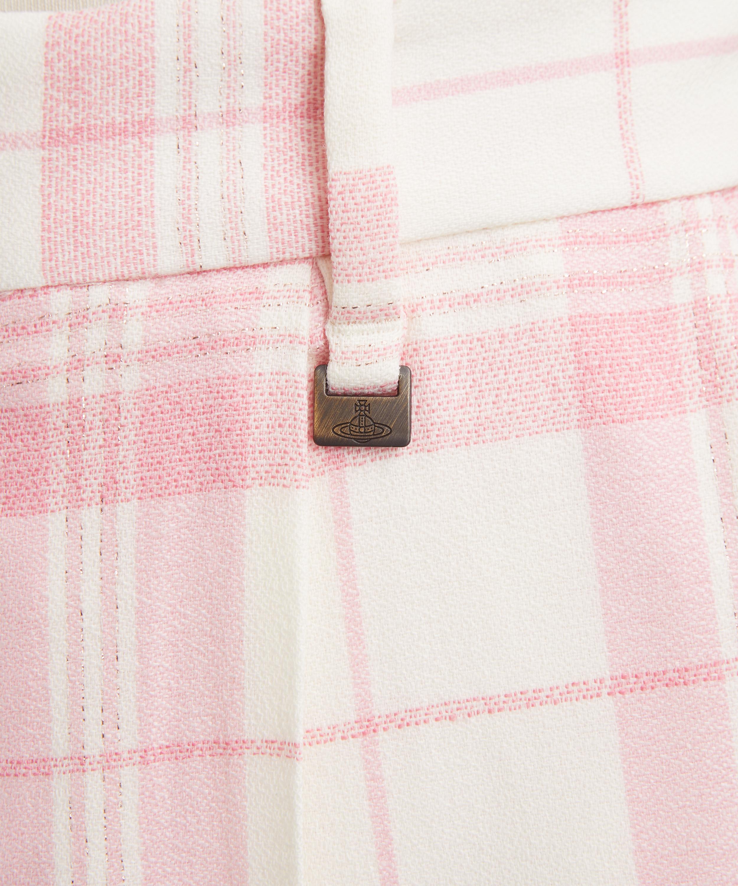 Vivienne Westwood - Ray  Ivory and Pink Check Trousers image number 4