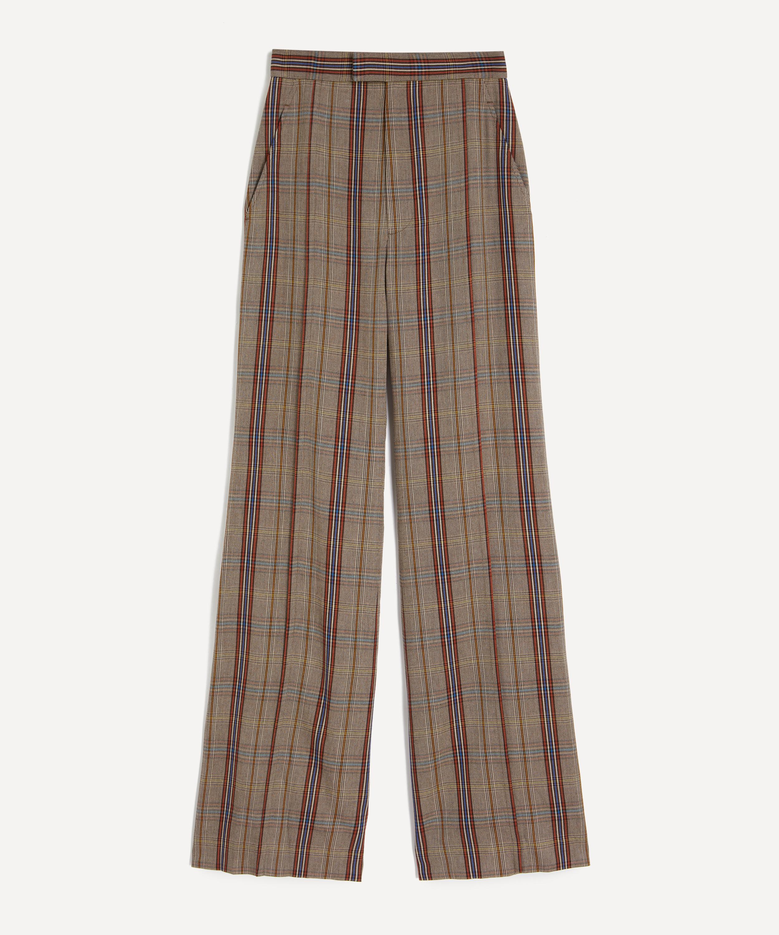 Vivienne Westwood - Wide-Leg Dandy Hunt Check Trousers image number 0