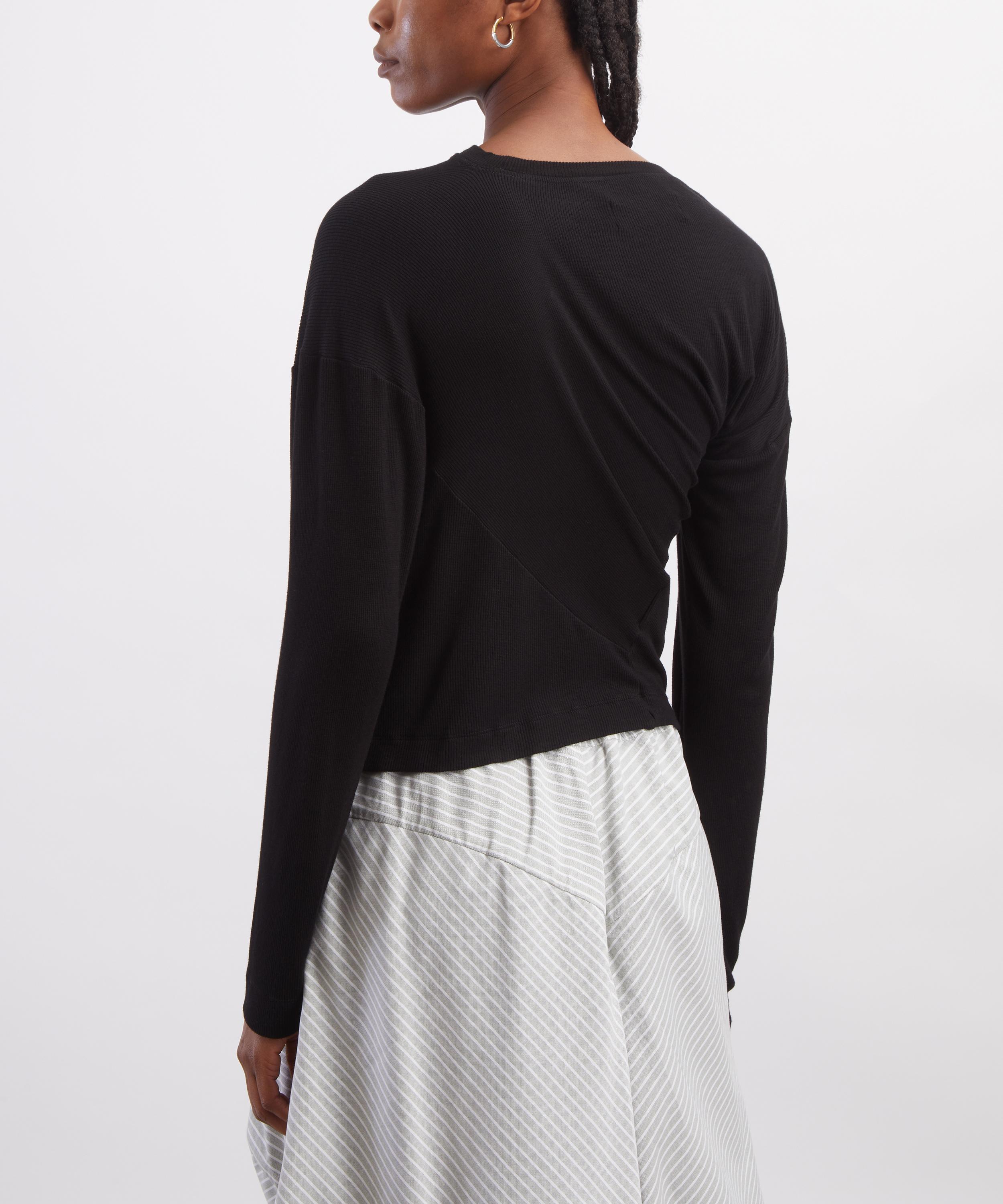 Vivienne Westwood - Hebo Embroidered Logo Black Cotton Top image number 3