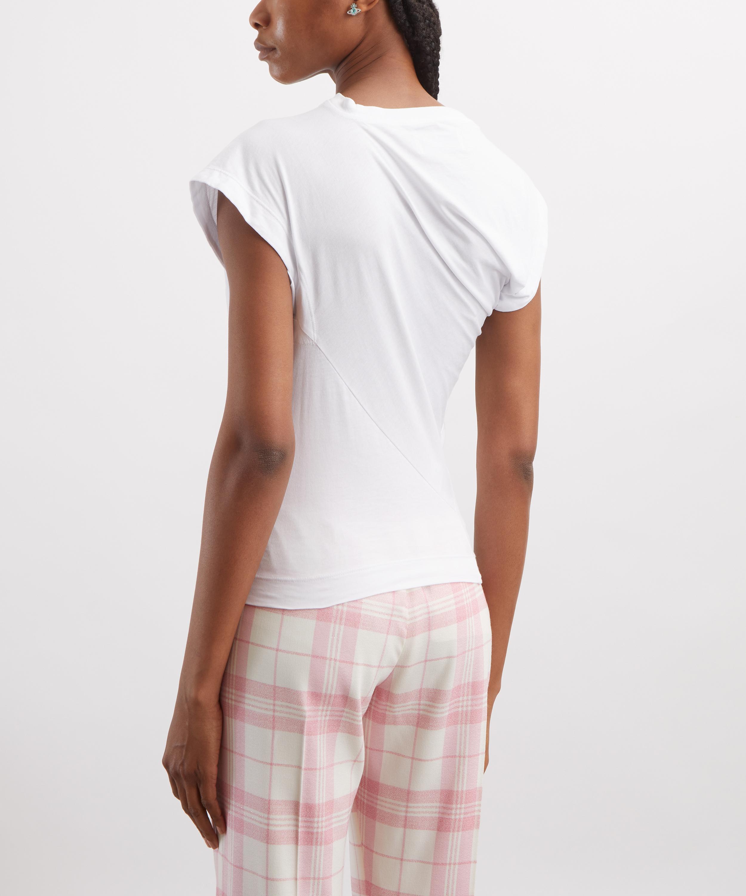 Vivienne Westwood - Hebo Embroidered Logo White Cotton Top image number 3