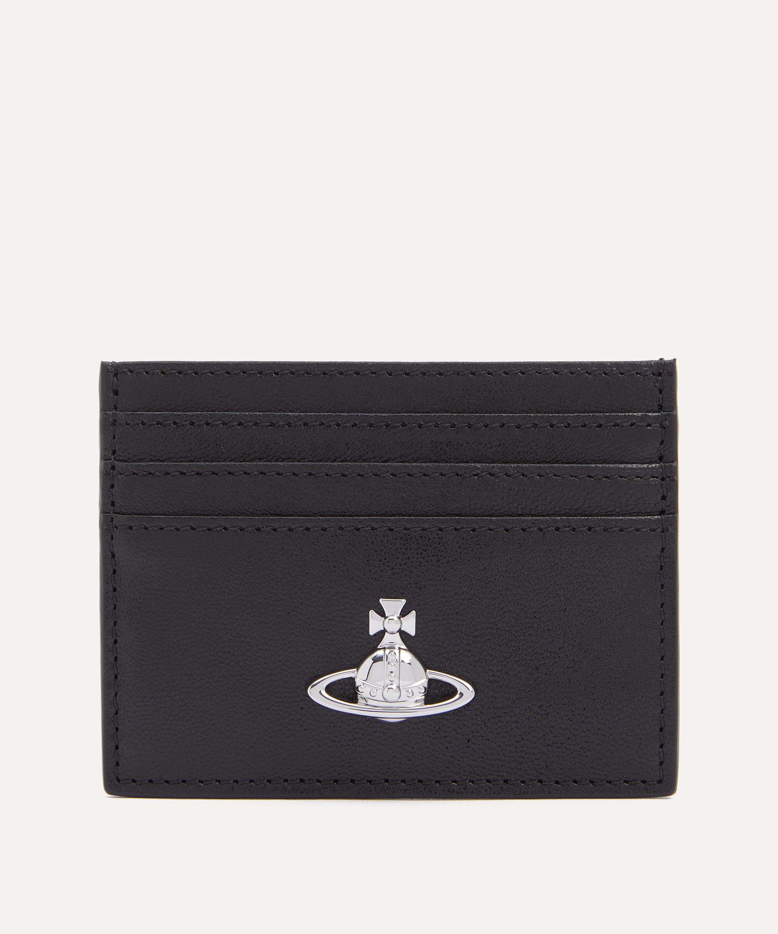 Vivienne Westwood - Flat Black Leather Card Holder