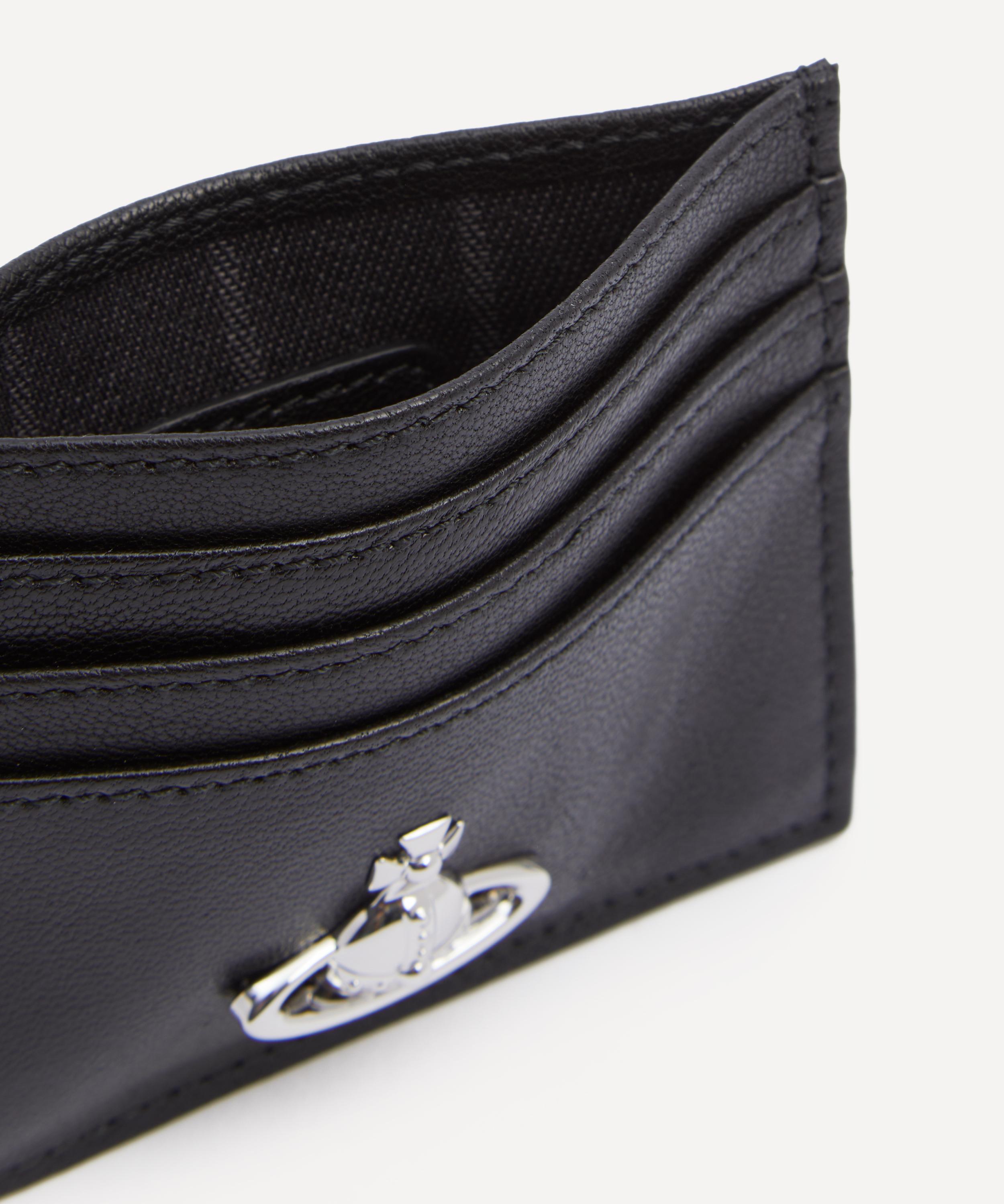 Vivienne Westwood - Flat Black Leather Card Holder image number 3